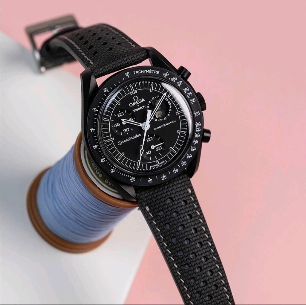 Seventh Creation - Black and Grey Sailcloth Rally Strap