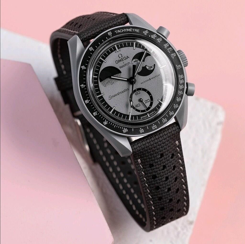 Seventh Creation - Black and Grey Sailcloth Rally Strap