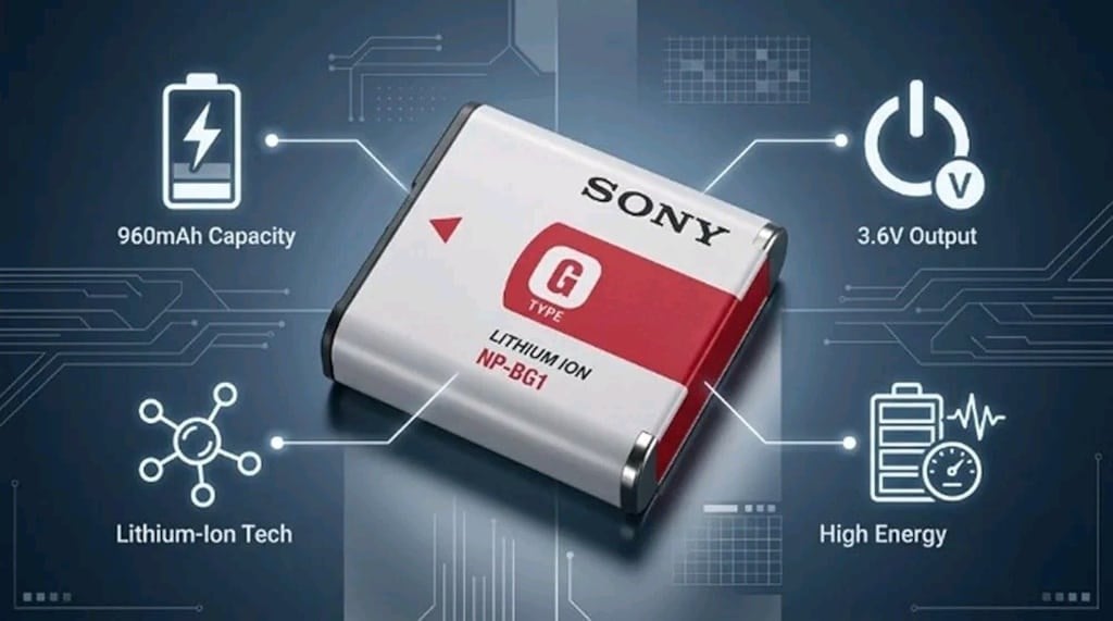 Sony NP-BG1 Li-Ion Batarya 960mAh Şarj Edilebilir Pil