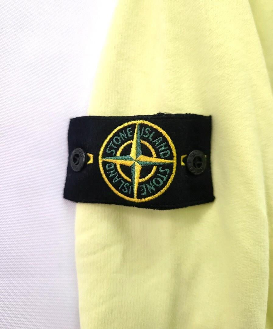 Stone Island Garment Dyed Hoodie ‘Lemon'