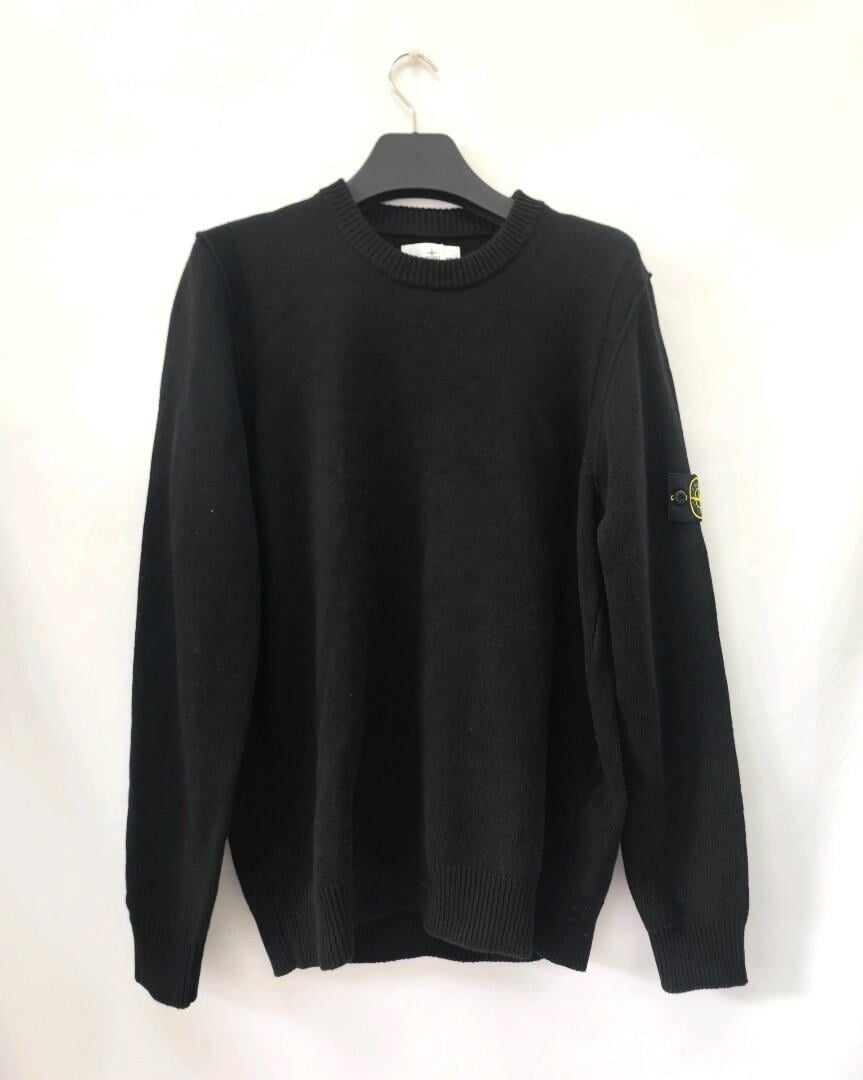 Stone İsland Men Crew Neck Sweater - Black / 7915508A0029