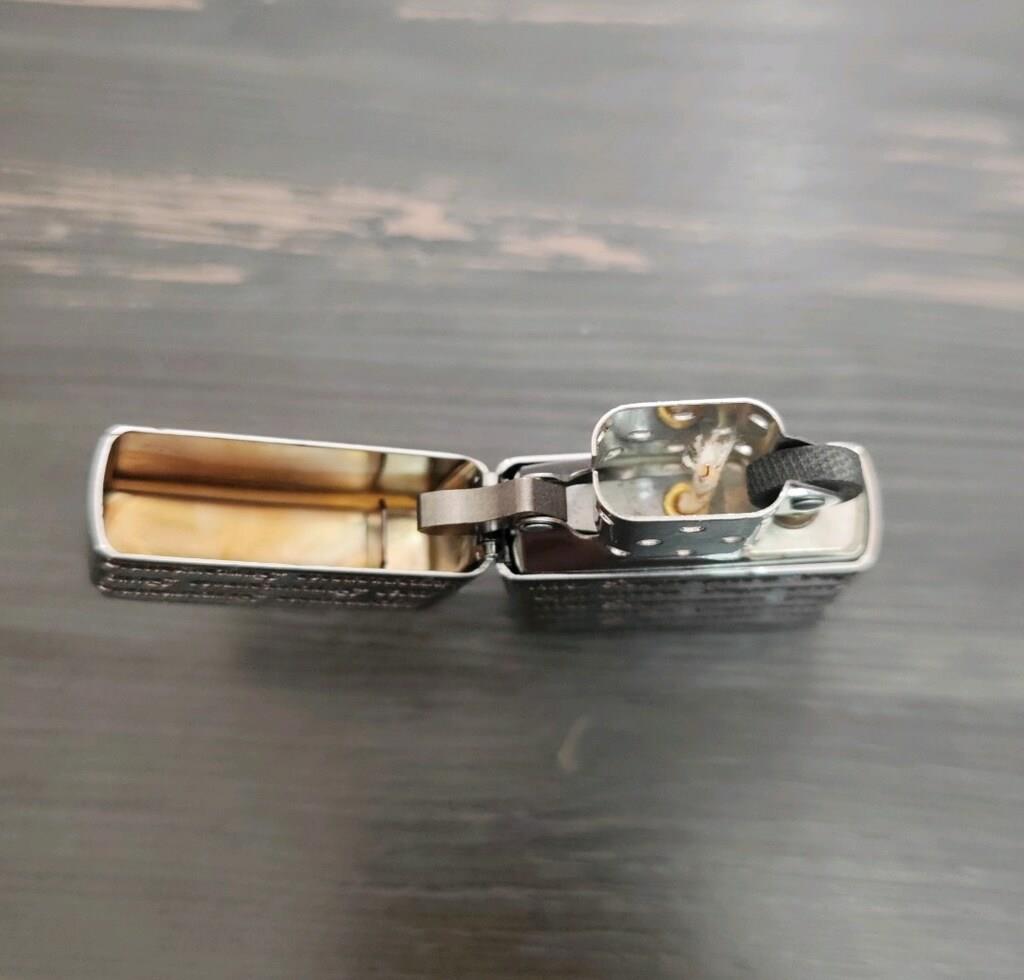 Supreme Repeat Engraved Zippo Silver