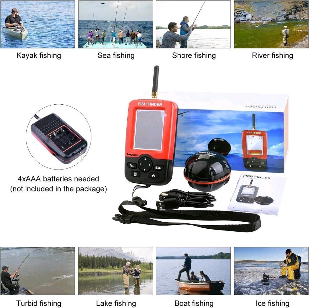 Taşınabilir Balık Bulucu Sonar - 100 Metre