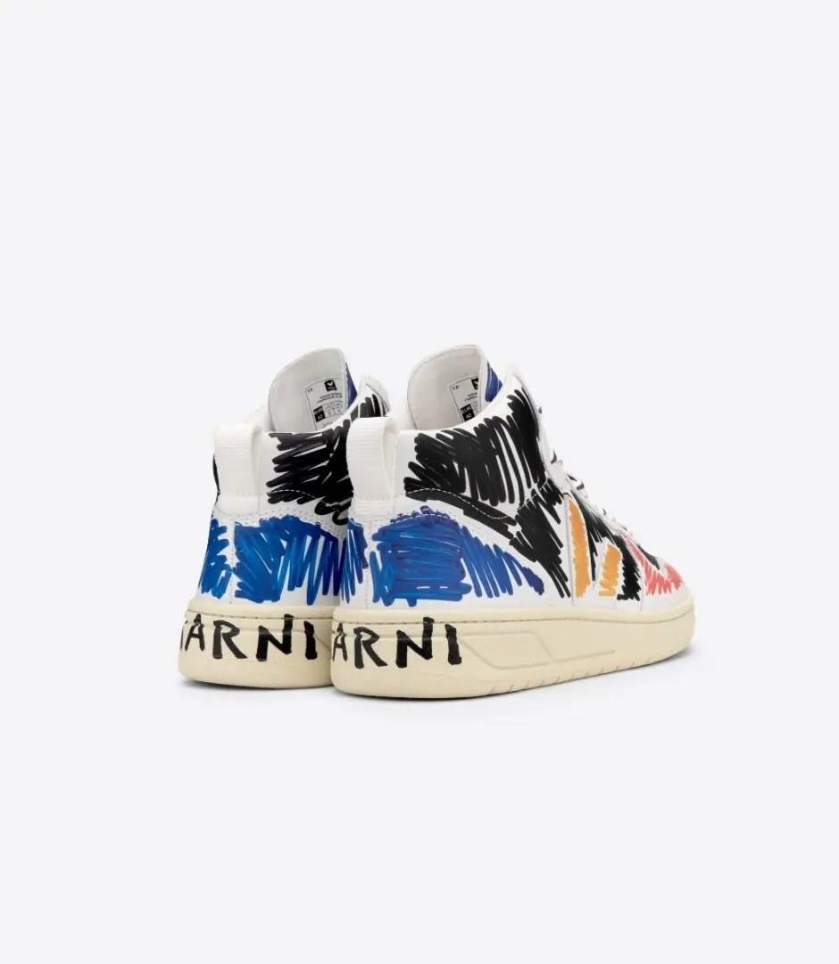 Veja V-15 Leather x Marni Black Multi