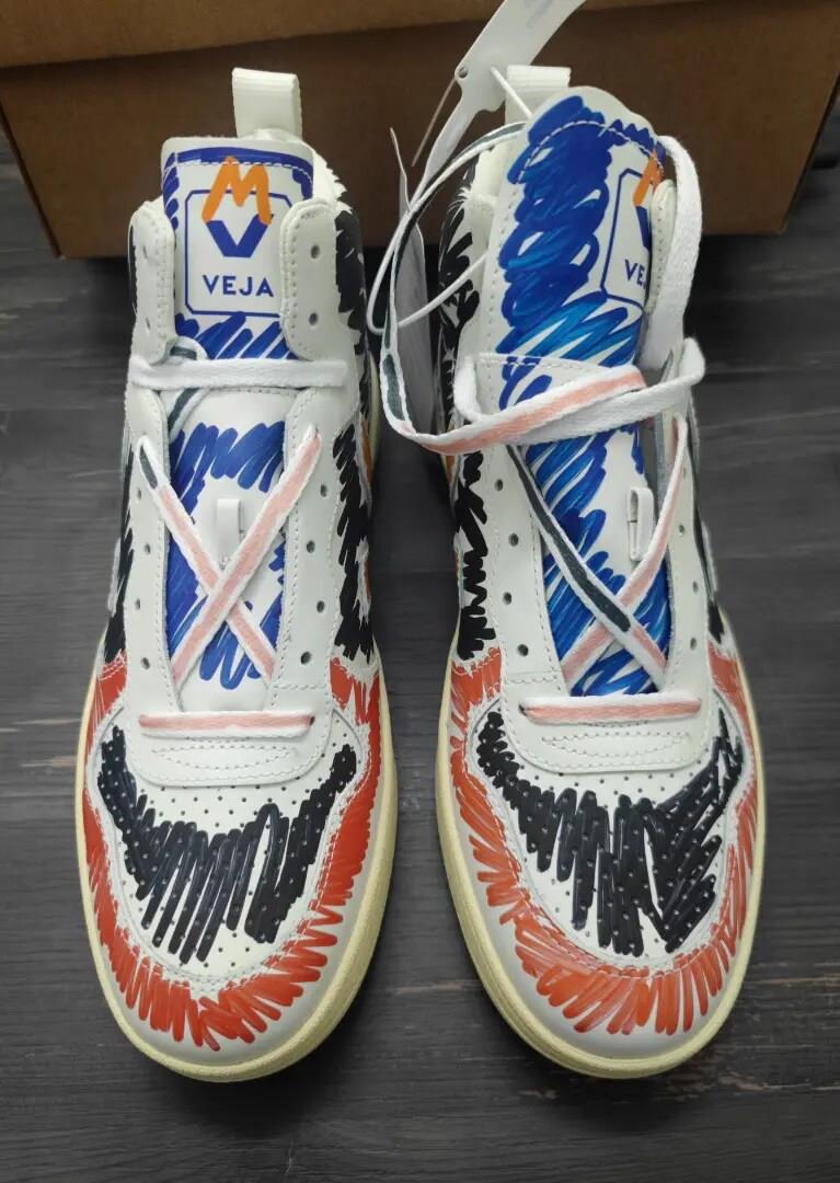 Veja V-15 Leather x Marni Black Multi