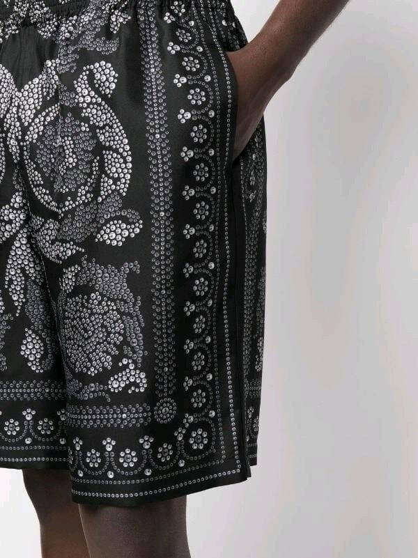 Versace Trompe Loeil Print Track Shorts