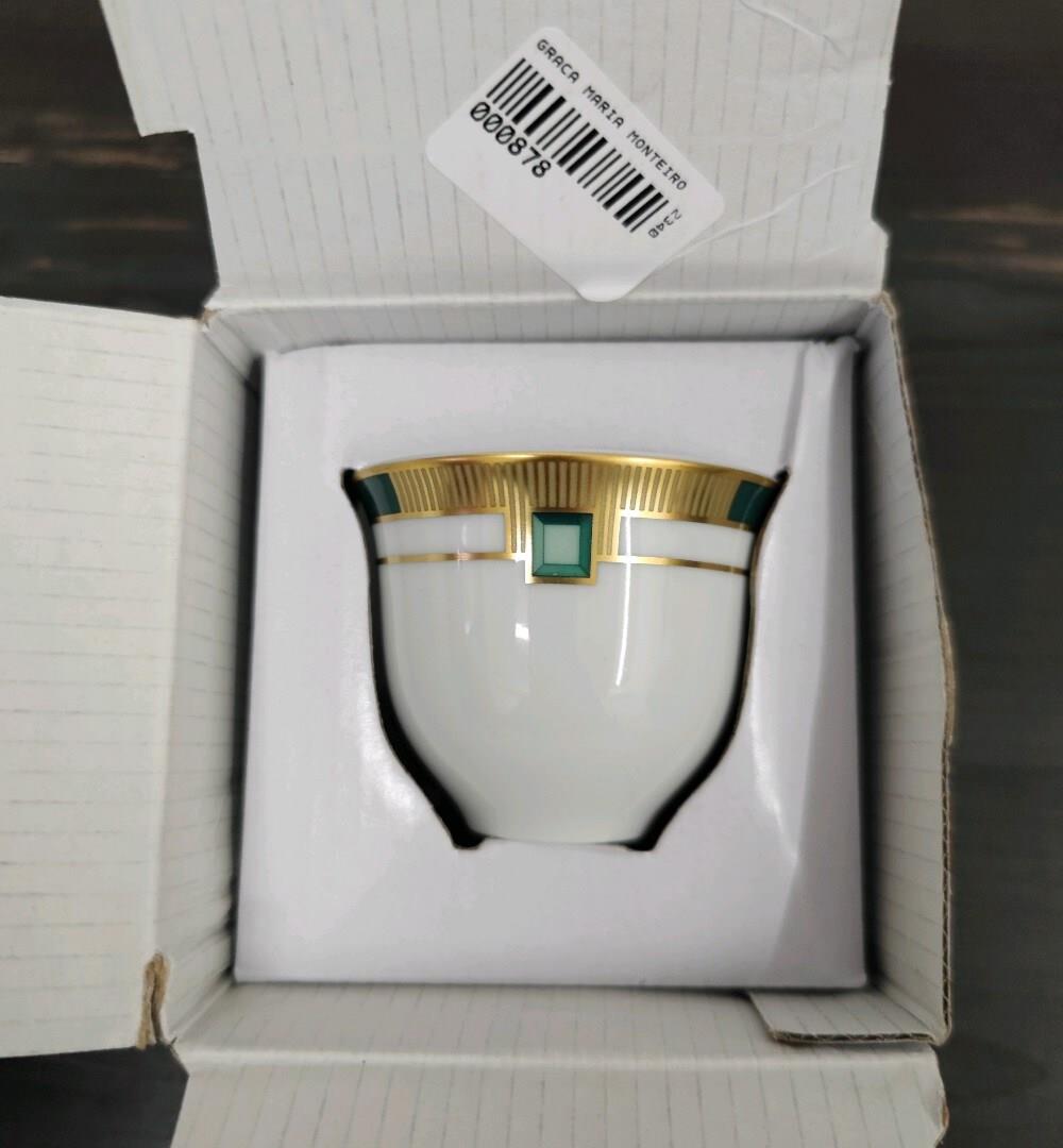 Vista Alegre Arabic Coffee Cup Selection Emerald