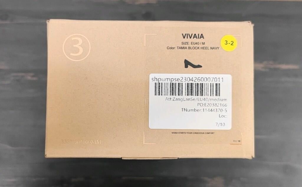 Vivaia - Almond Toe Block Heel