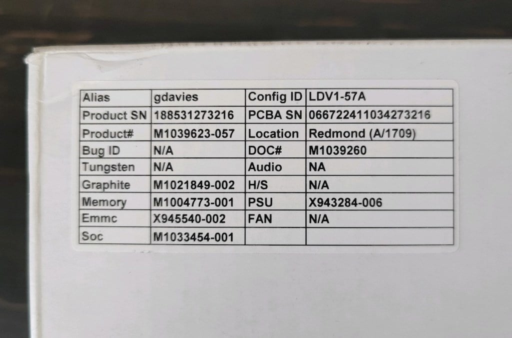 XBox One S - Prototype