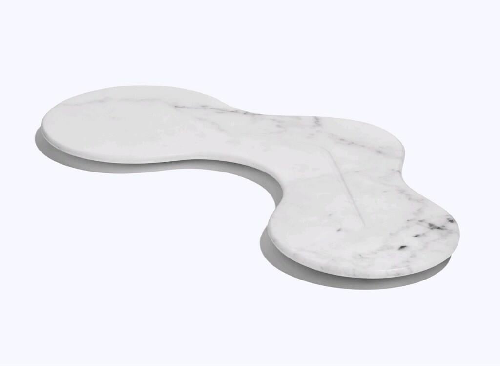 Zaha Hadid Design Cell Marble Platter | White