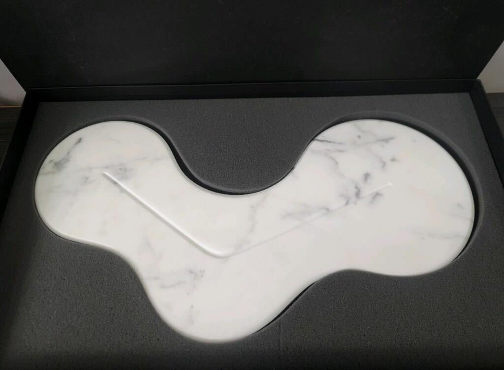 Zaha Hadid Design Cell Marble Platter | White