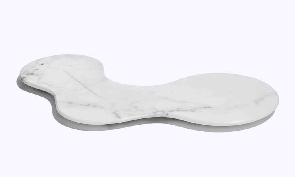 Zaha Hadid Design Cell Marble Platter | White