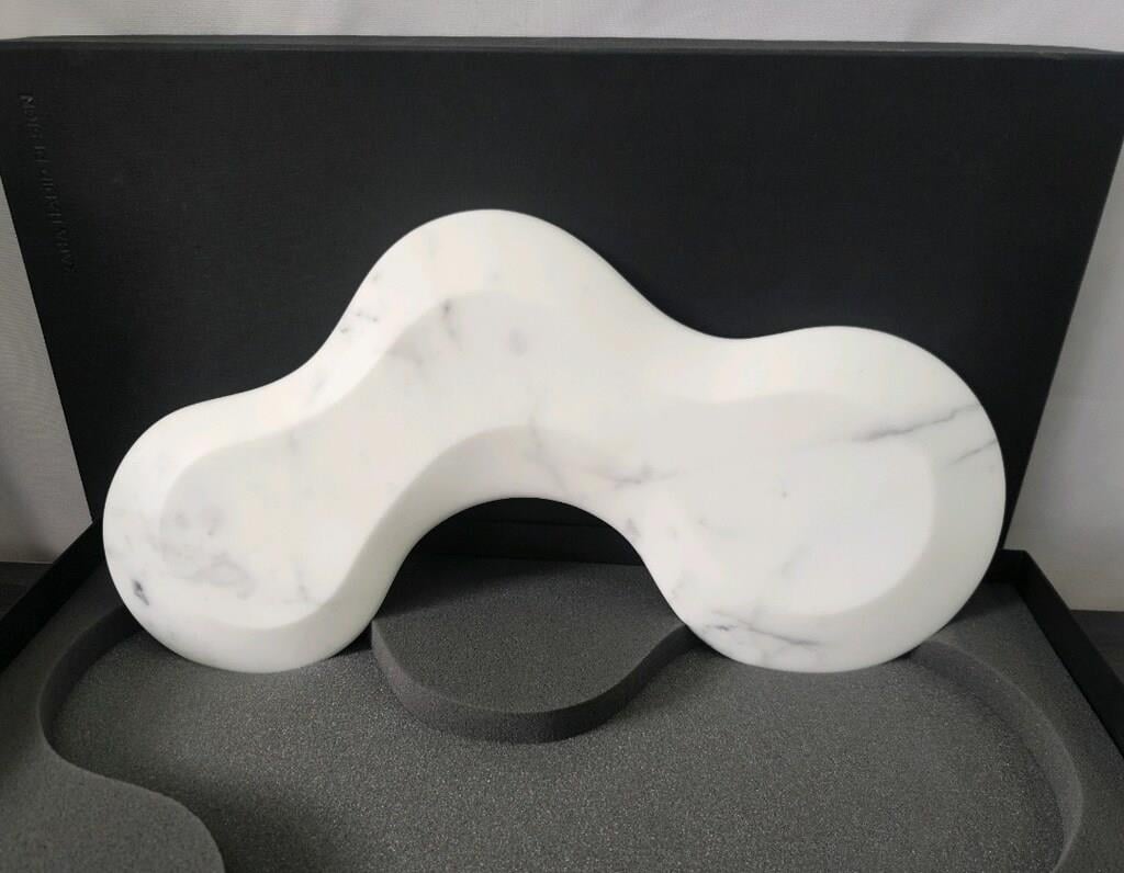 Zaha Hadid Design Cell Marble Platter | White