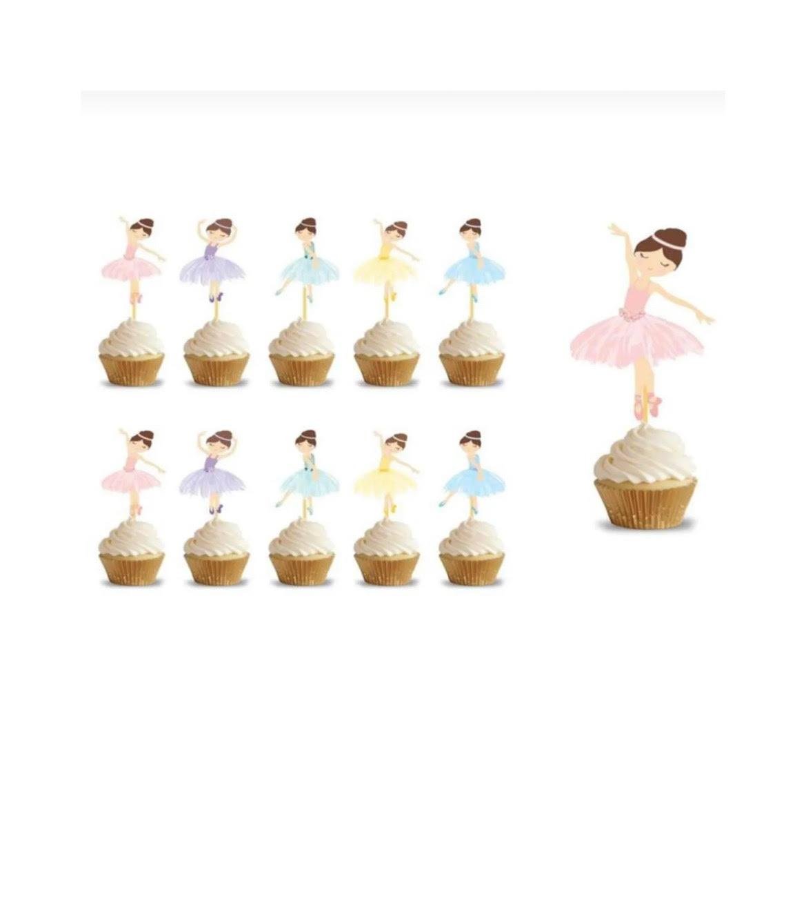 Balerin Cake Topper 10’lu