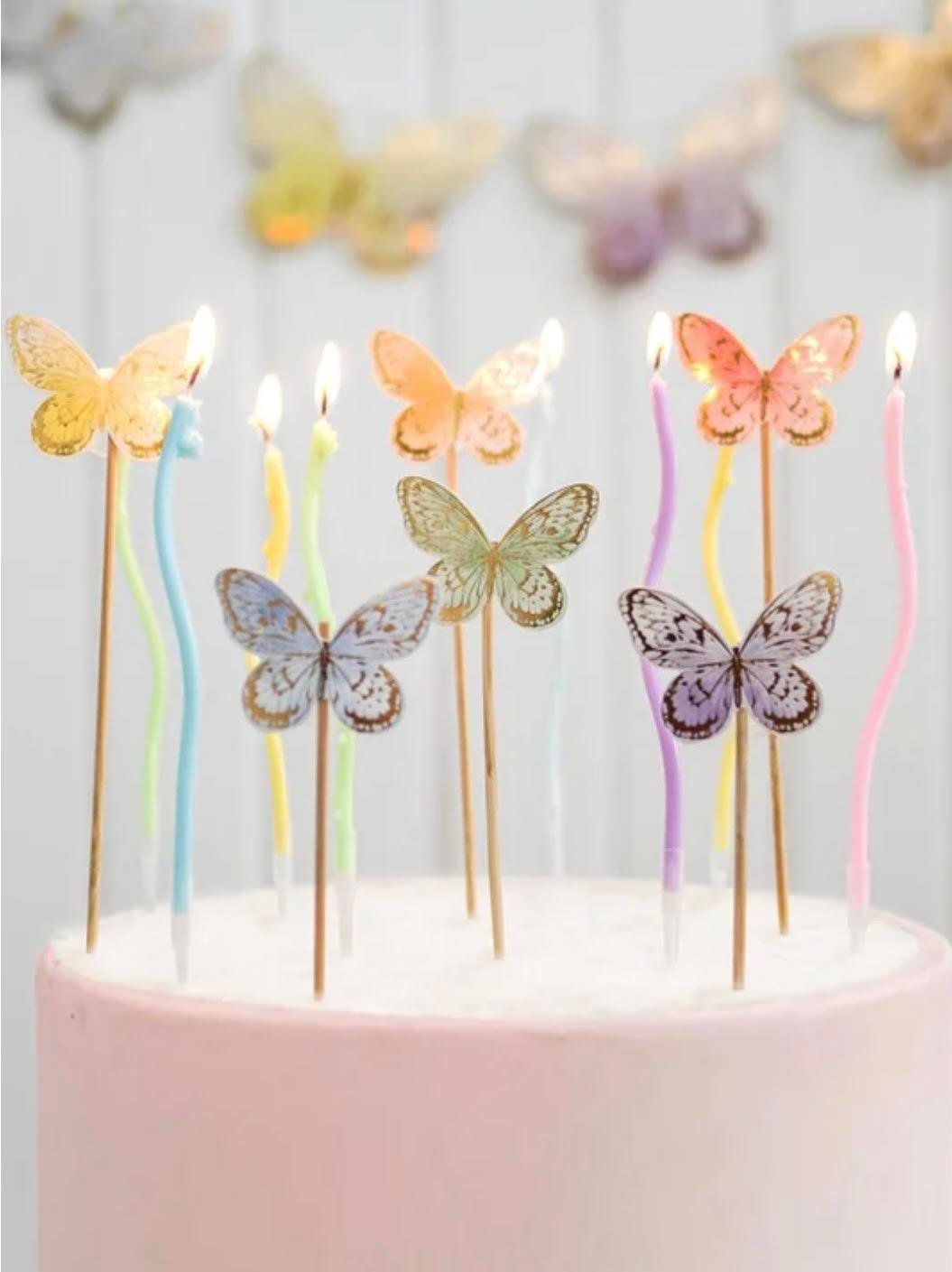 Kelebek Cake Topper 6 Parça 