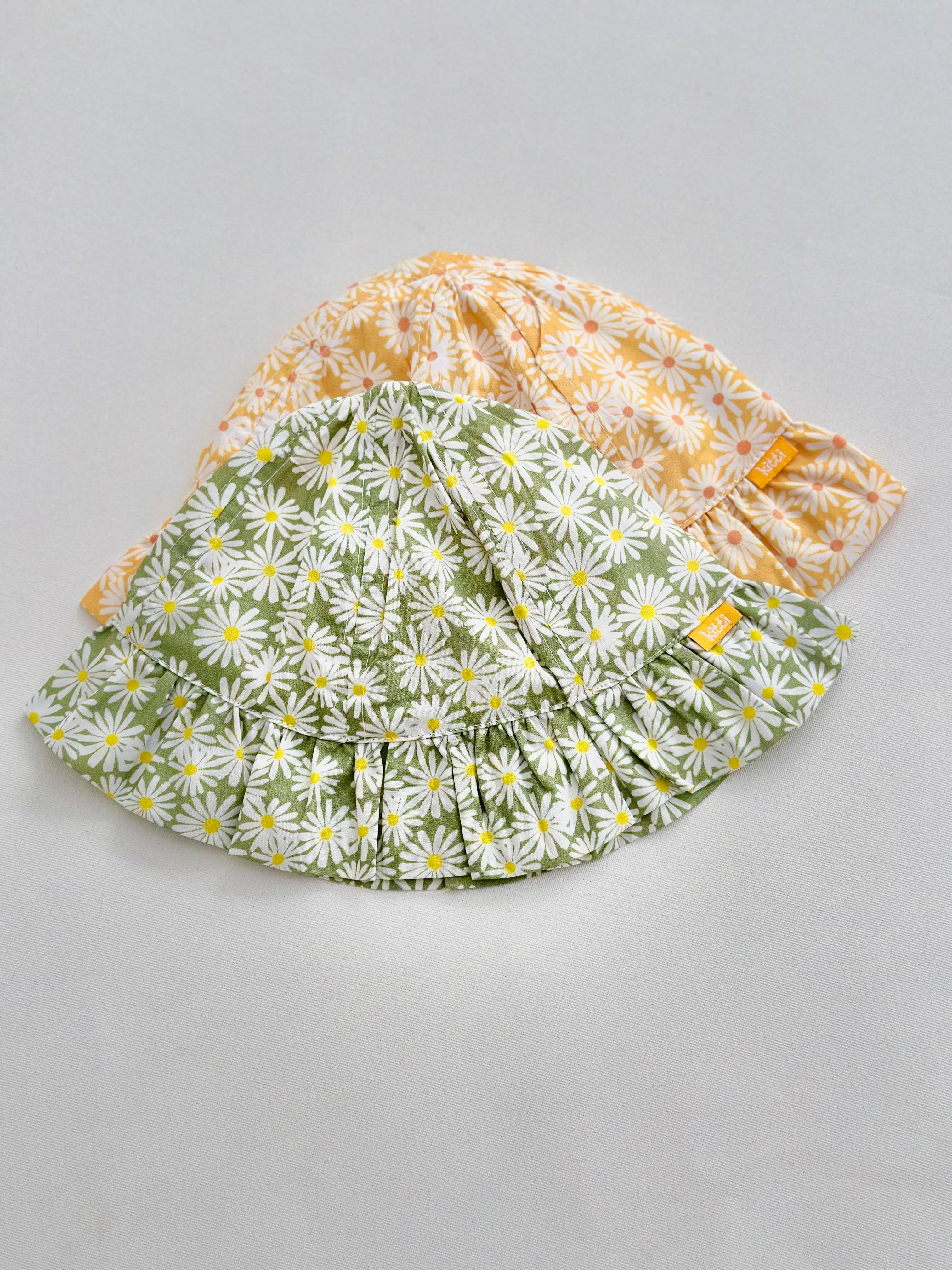 Papatyalı Şapka - Su Yeşili