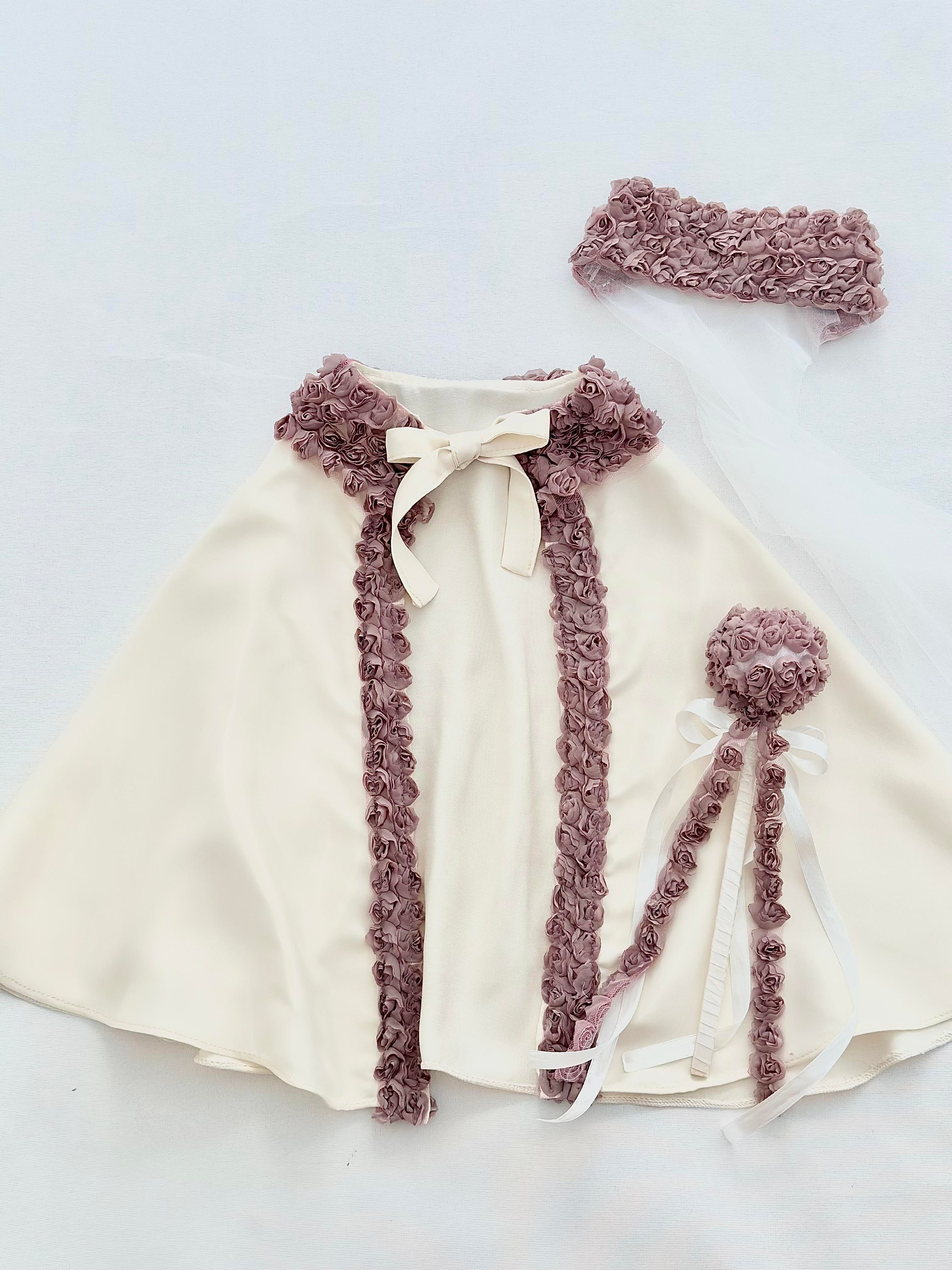 Sophia Pelerin Set - Kırık Beyaz