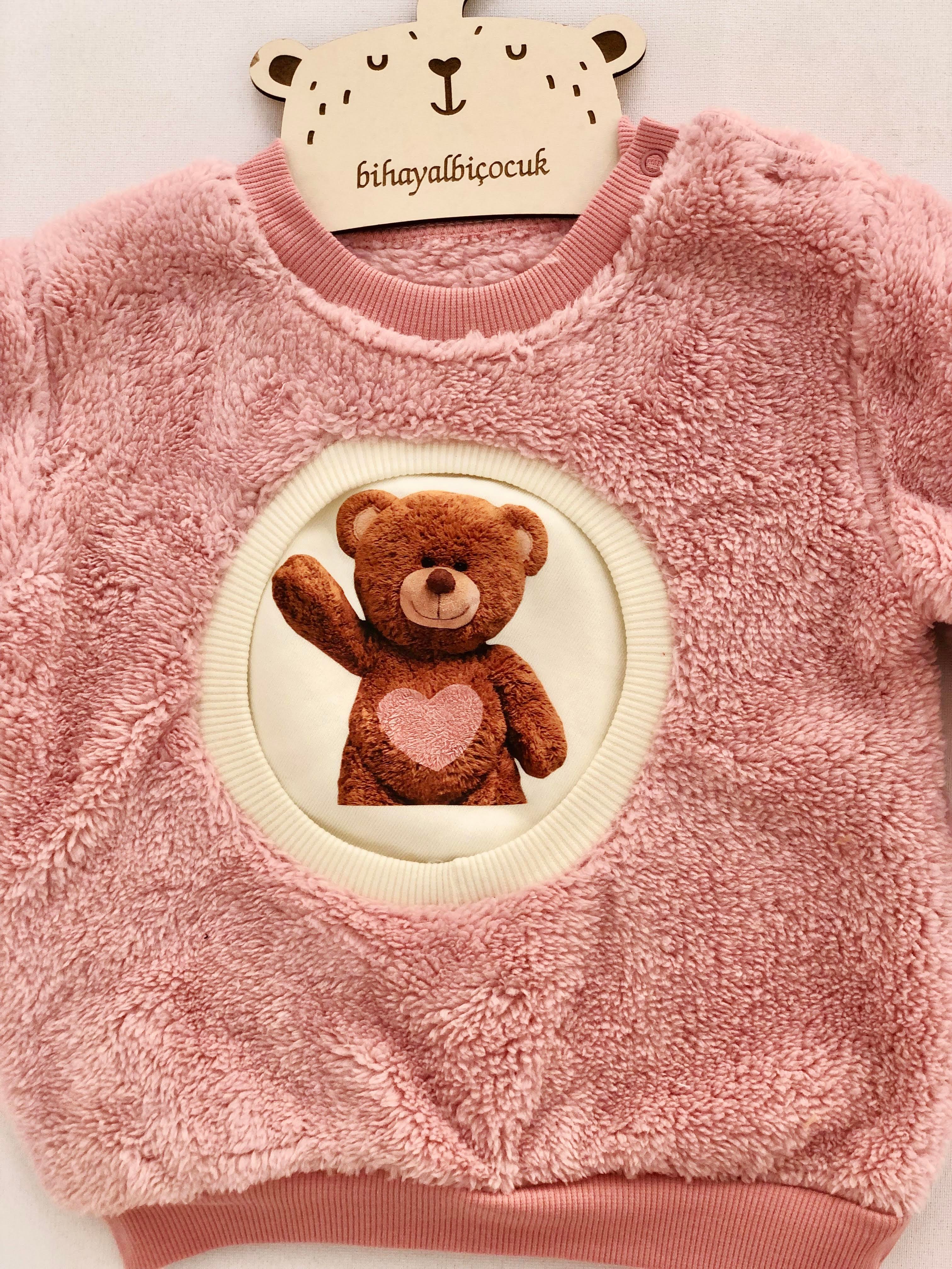 Teddy 3'lü Set - Pembe