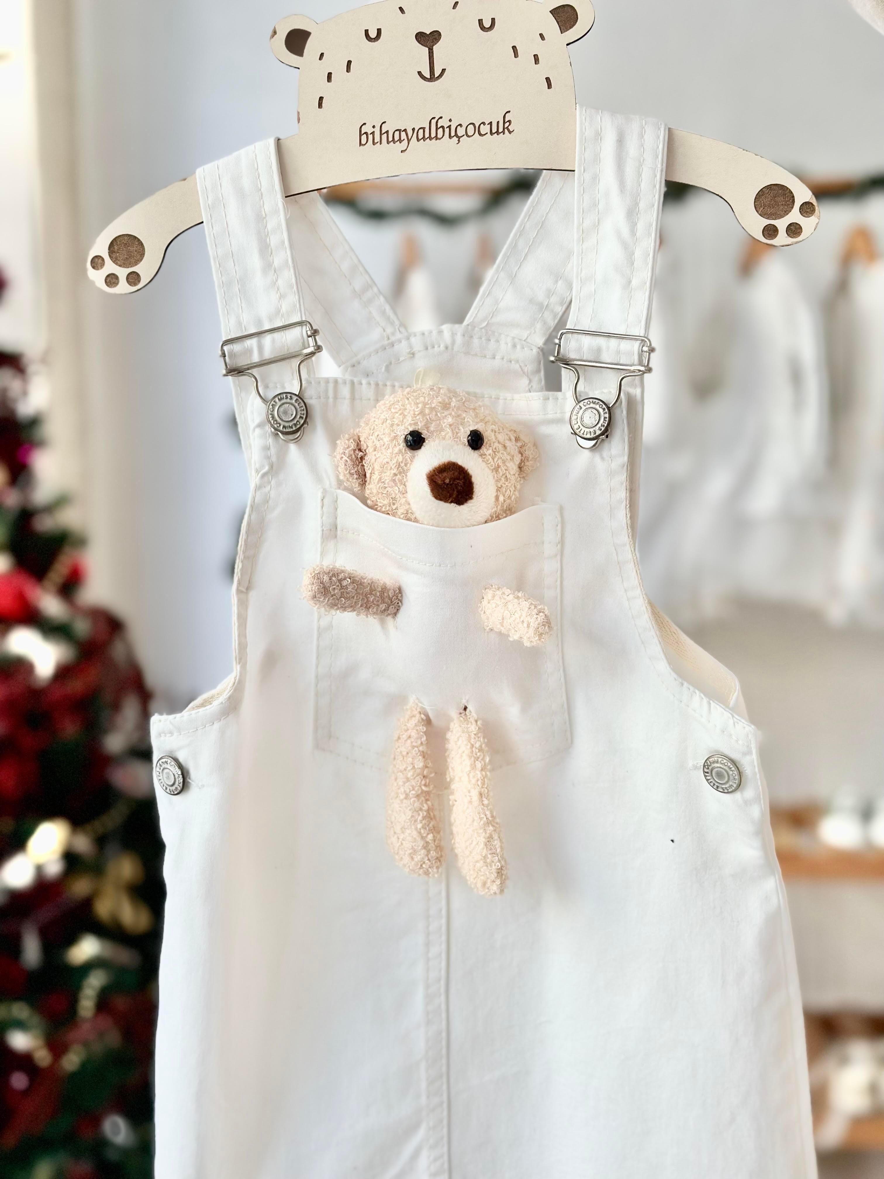 Teddy Jile Elbise - Beyaz