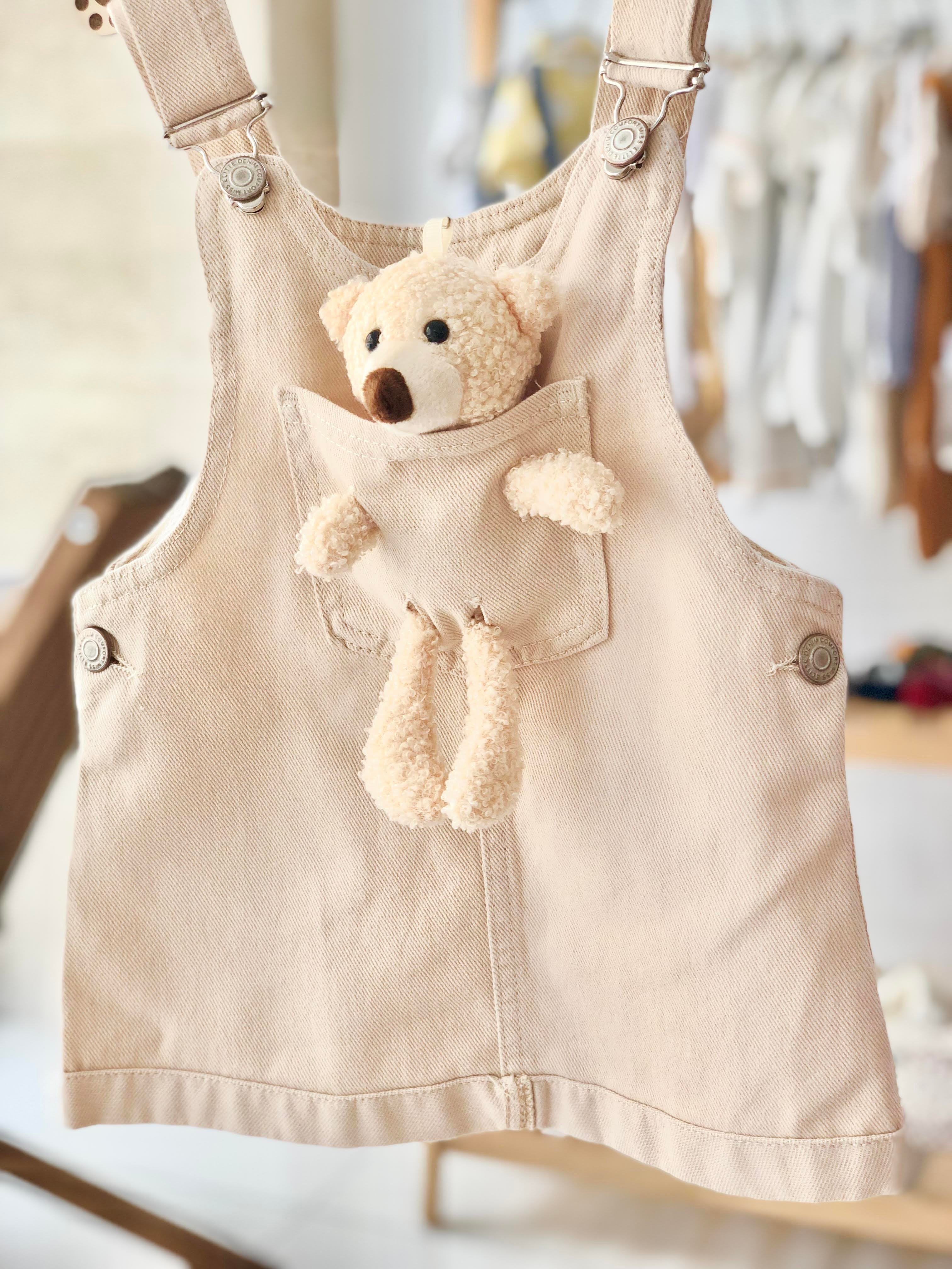 Teddy Jile Elbise- Krem