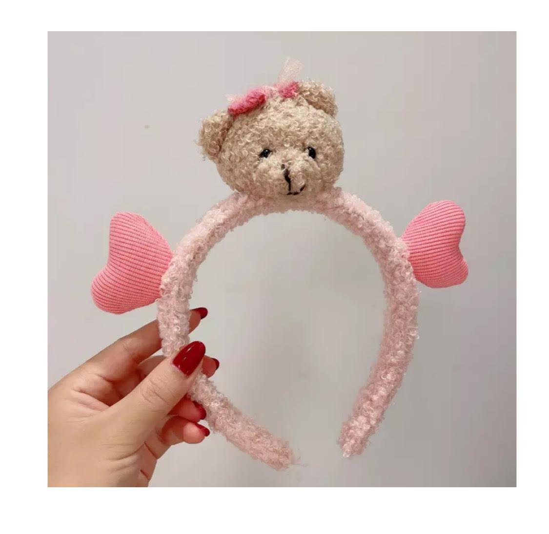 Teddy Saç Aksesuarı - Pembe