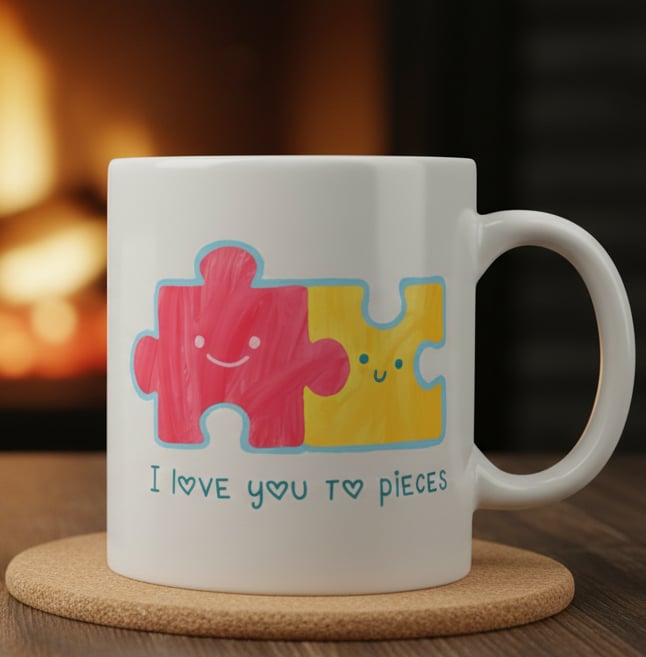 🧩 I Love You To Pieces: Birbirini Tamamlayanlar İçin Özel Kupa