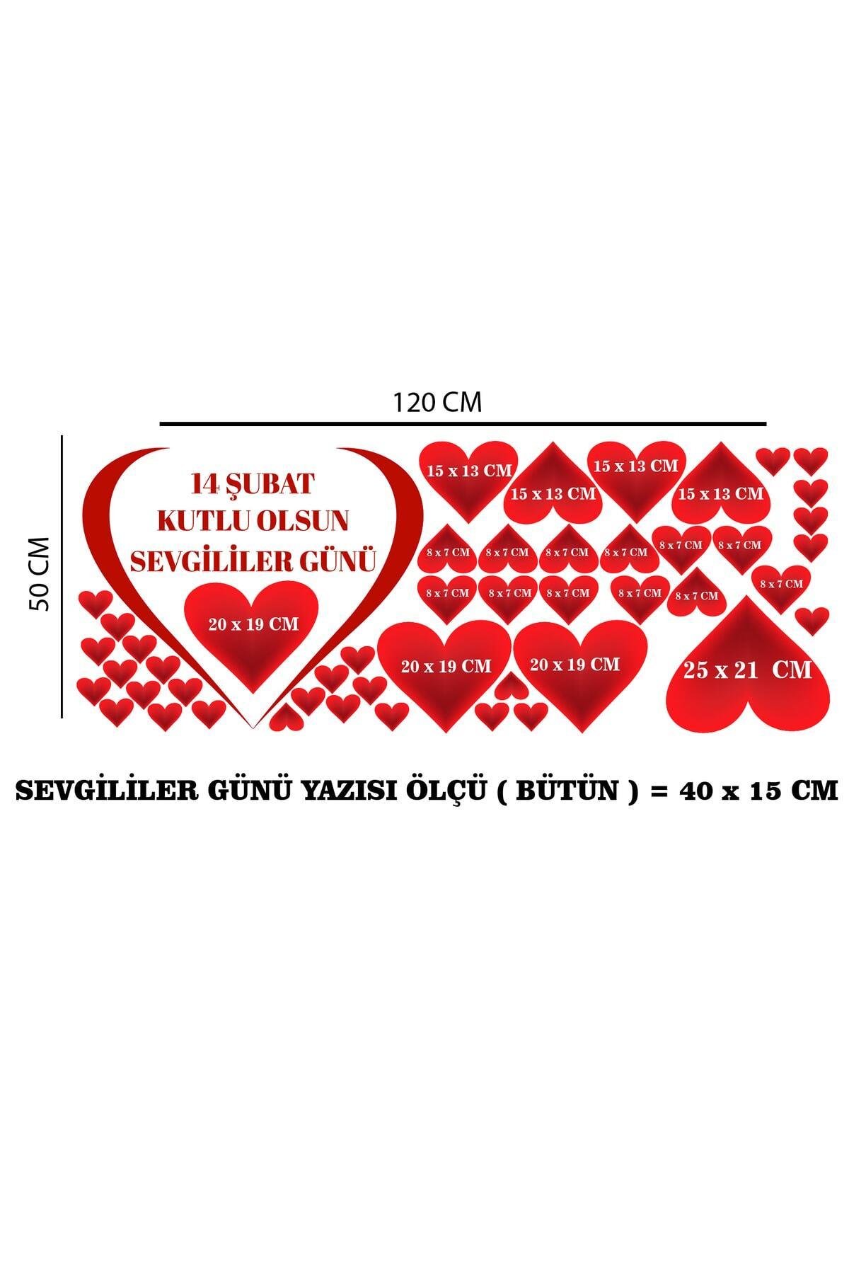 14 Şubat Sevgililer Günü Mağaza Vitrin , Duvar, Cam , Kapı özel yeni sticker Takımı S1474532585