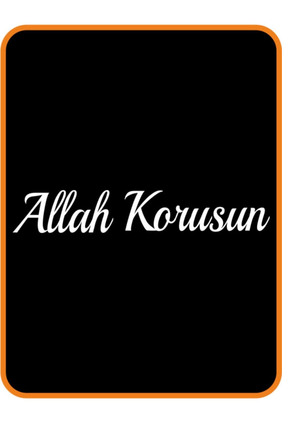 Allah Korusun Oto özel yeni sticker Beyaz 40*8 Cm