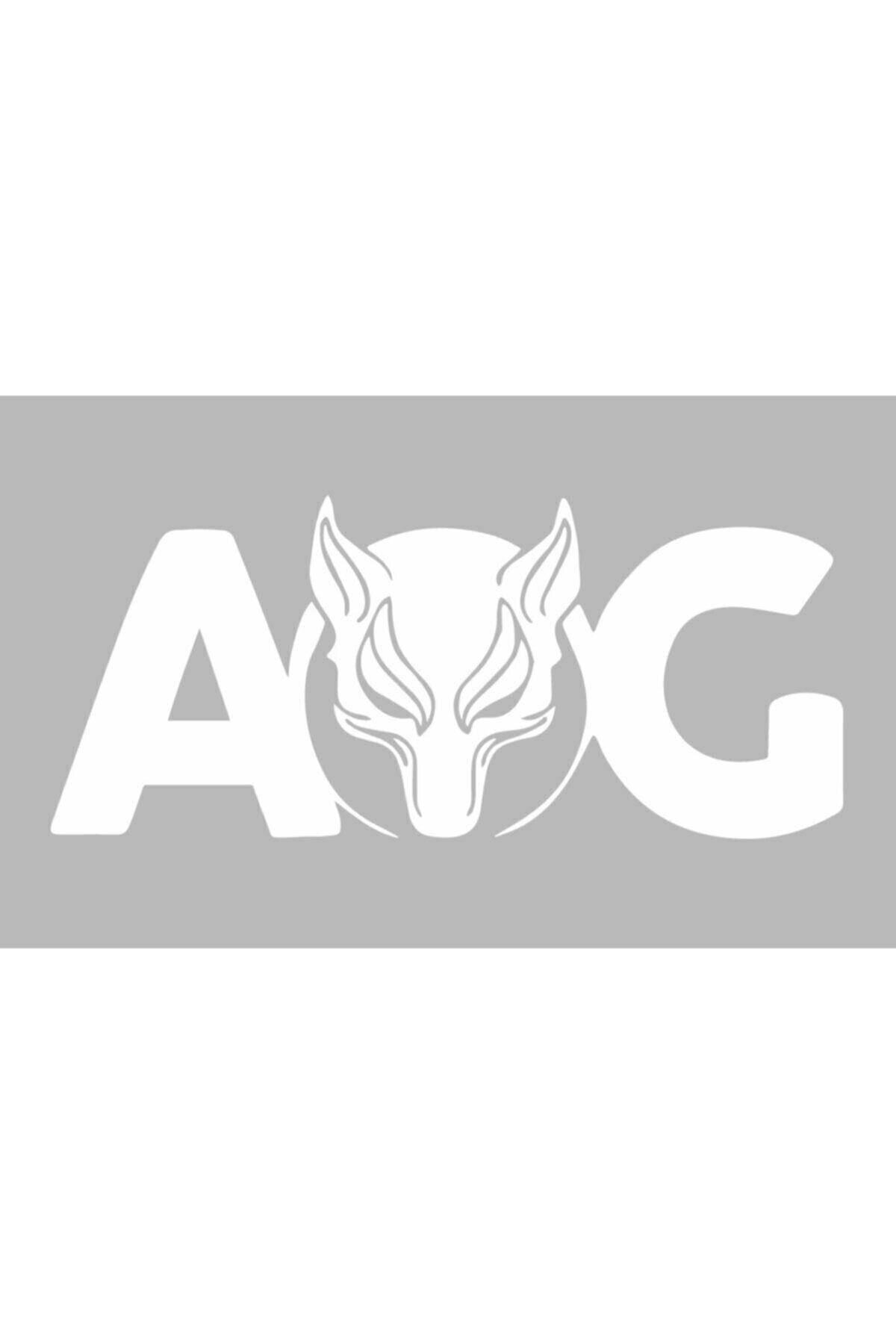 Aog özel yeni sticker Beyaz 15*6,5 Cm