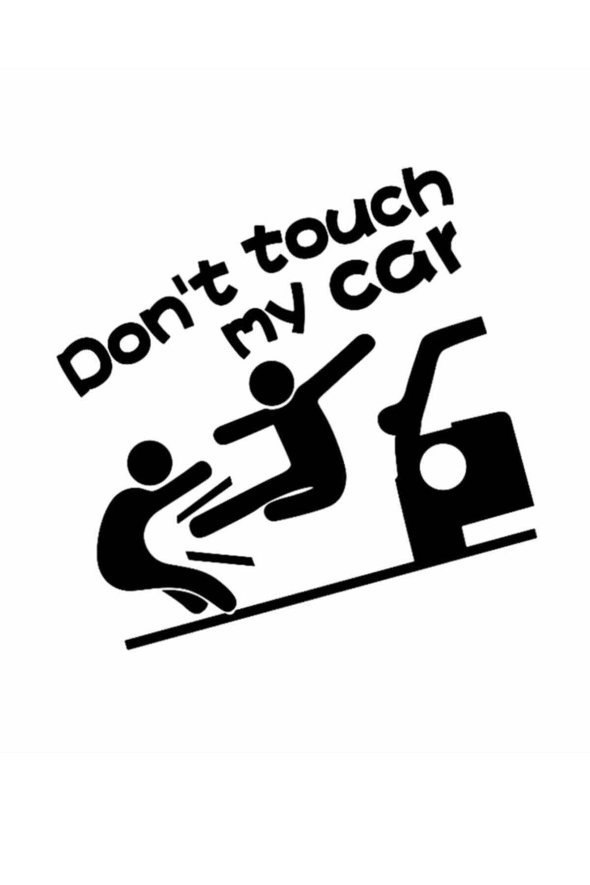 Arabama Dokunma İngilizce Oto özel yeni sticker Siyah 18*18 Cm