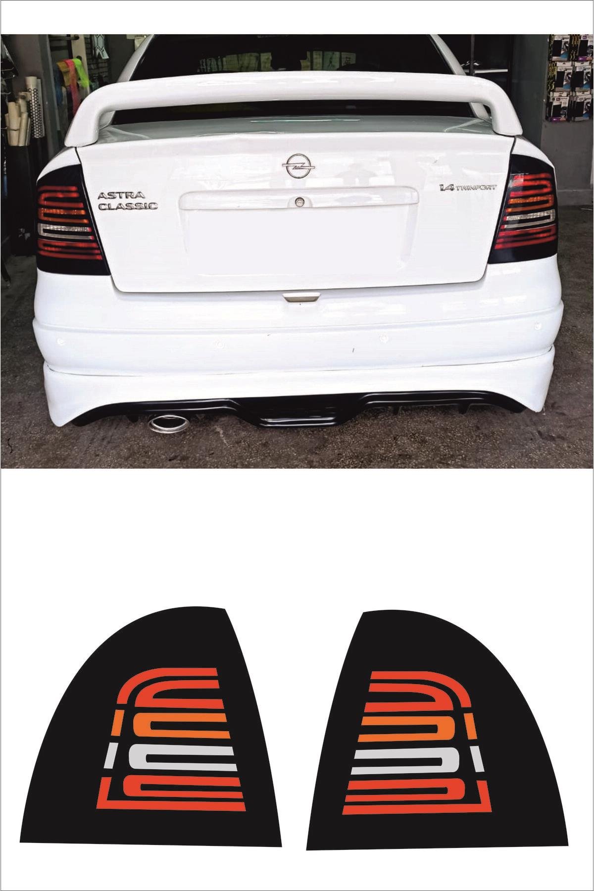 Astra G İçin şık tasarım karbon sticker seti Aksesuar Oto Stop Kaplama Model 1