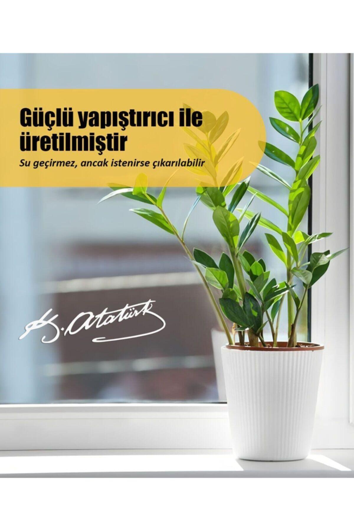 Atatürk Imza Araba Laptop Duvar Folyo özel yeni sticker 25x7,5 cm