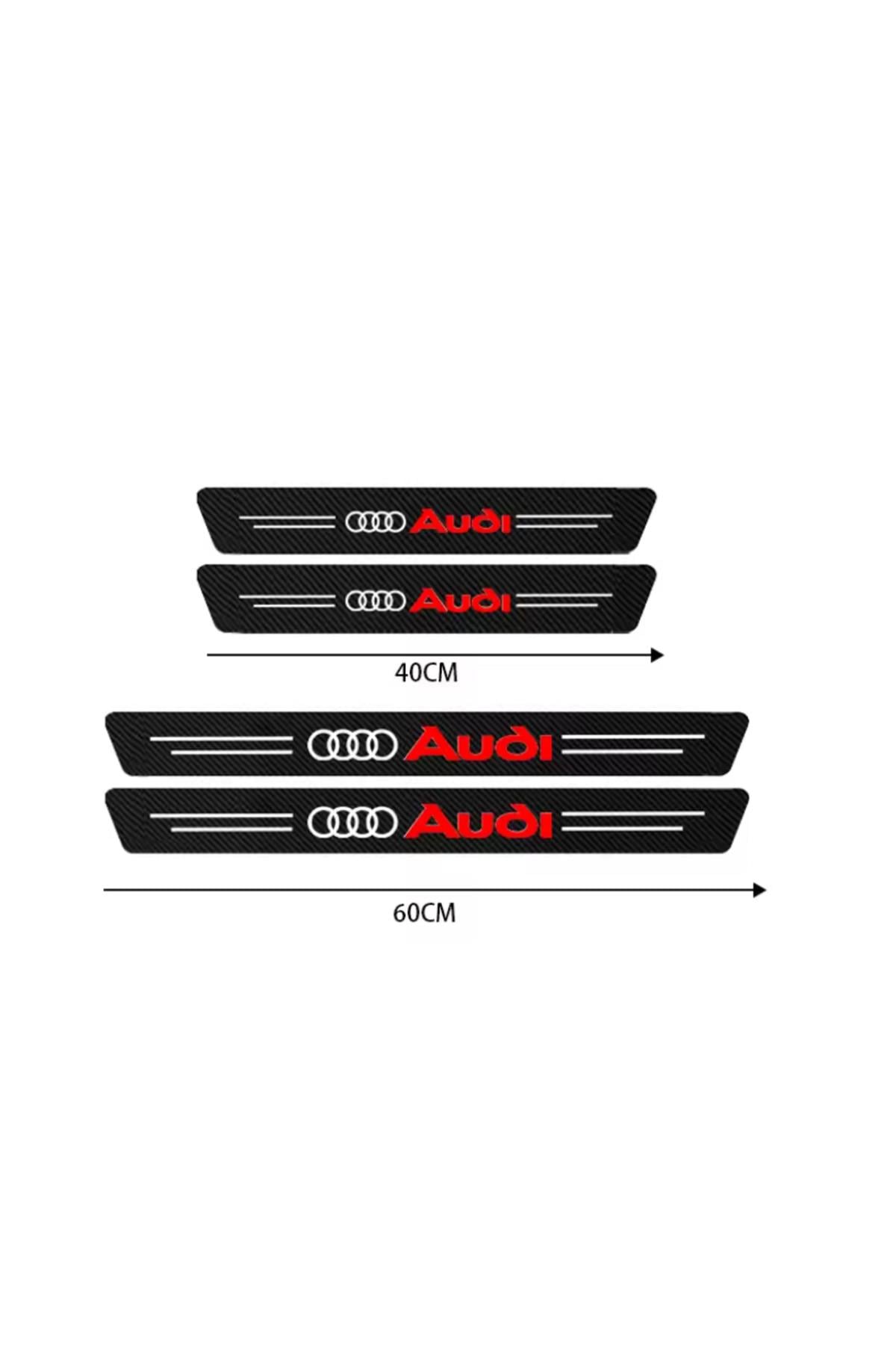 Audi A3 İçin ŞIK TASARIM Oto Kapı eşikleri Sticker Karbon 4 Adet