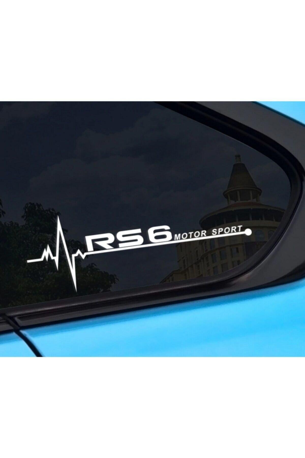 Audi Rs6 İçin şık tasarım karbon sticker seti Aksesuar Oto Yan Cam özel yeni sticker 20*7 Cm