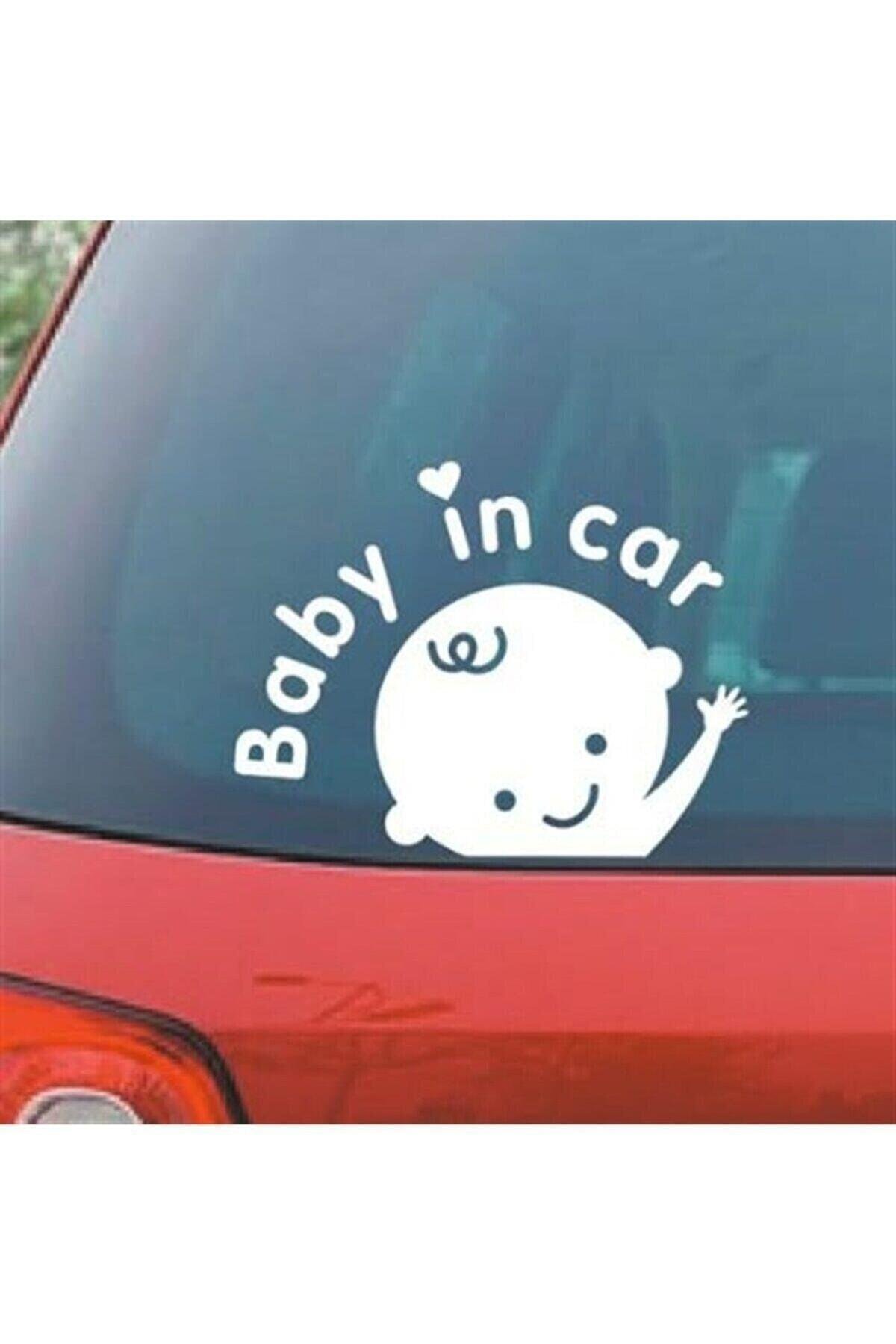Baby In Car Oto Cam özel yeni sticker 15*10 Cm
