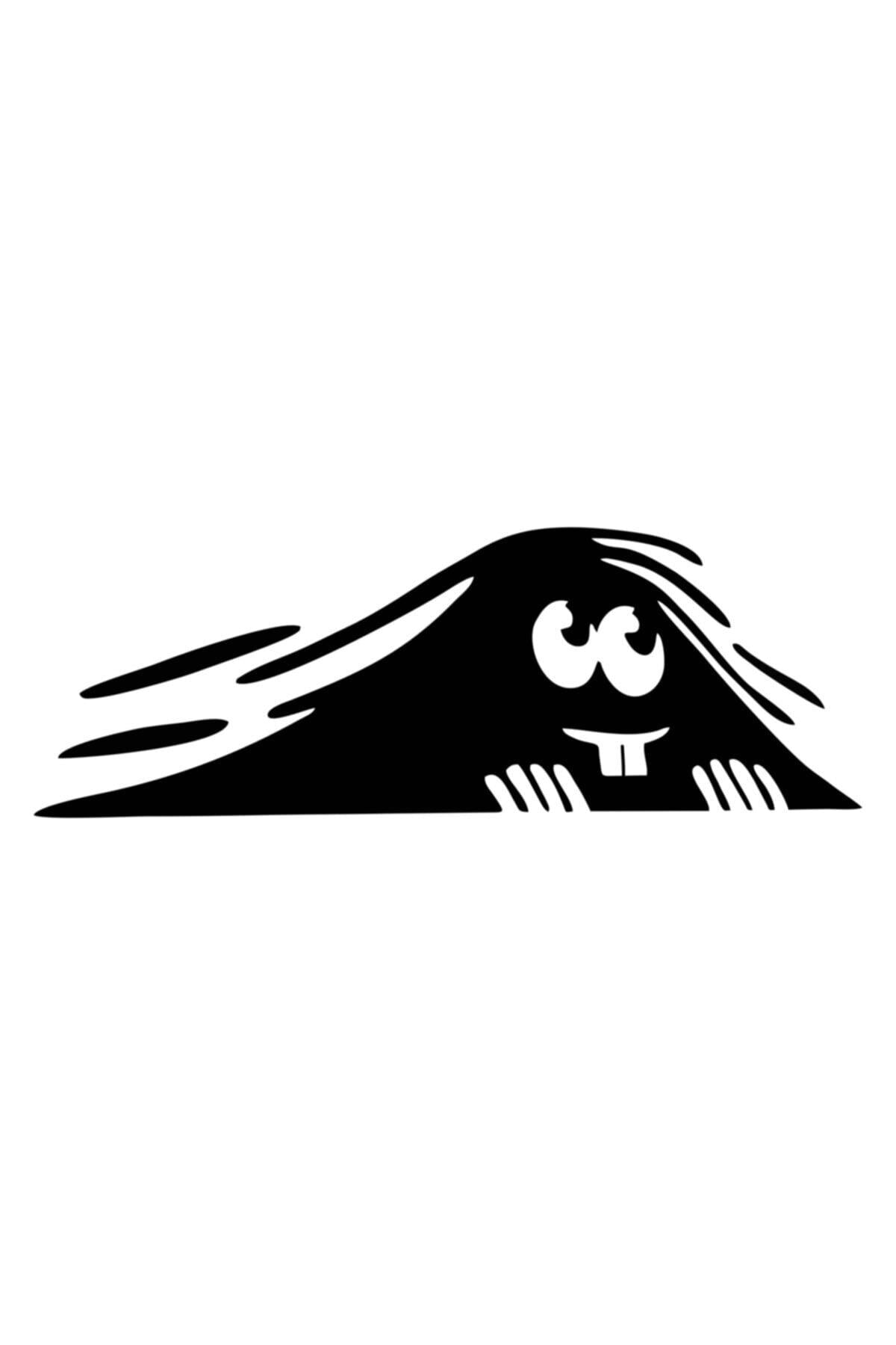 Bagajdan Bakan Adam Oto özel yeni sticker Siyah 30*11 Cm
