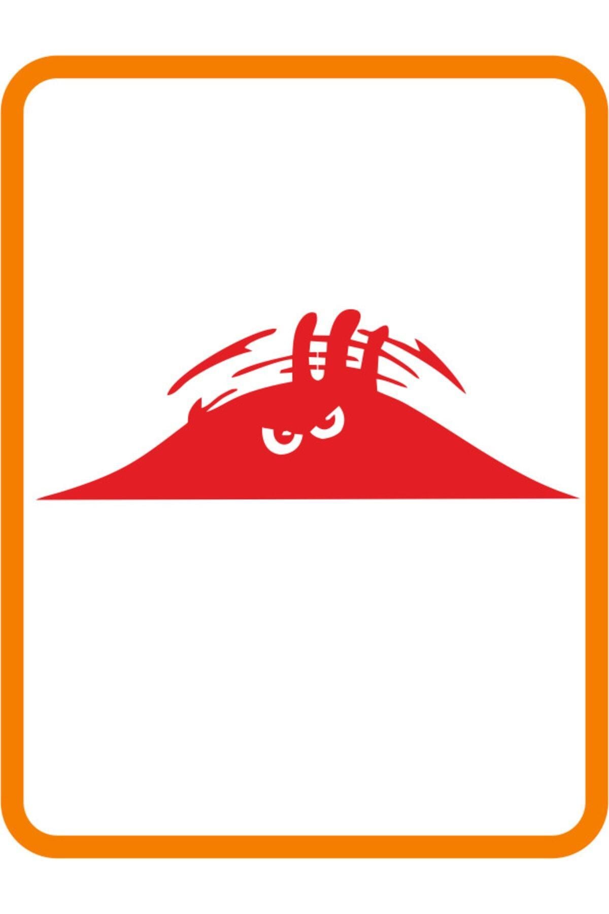 Bagajdan Bakan Kızgın Hayalet Oto özel yeni sticker Kırmızı 30*10 Cm