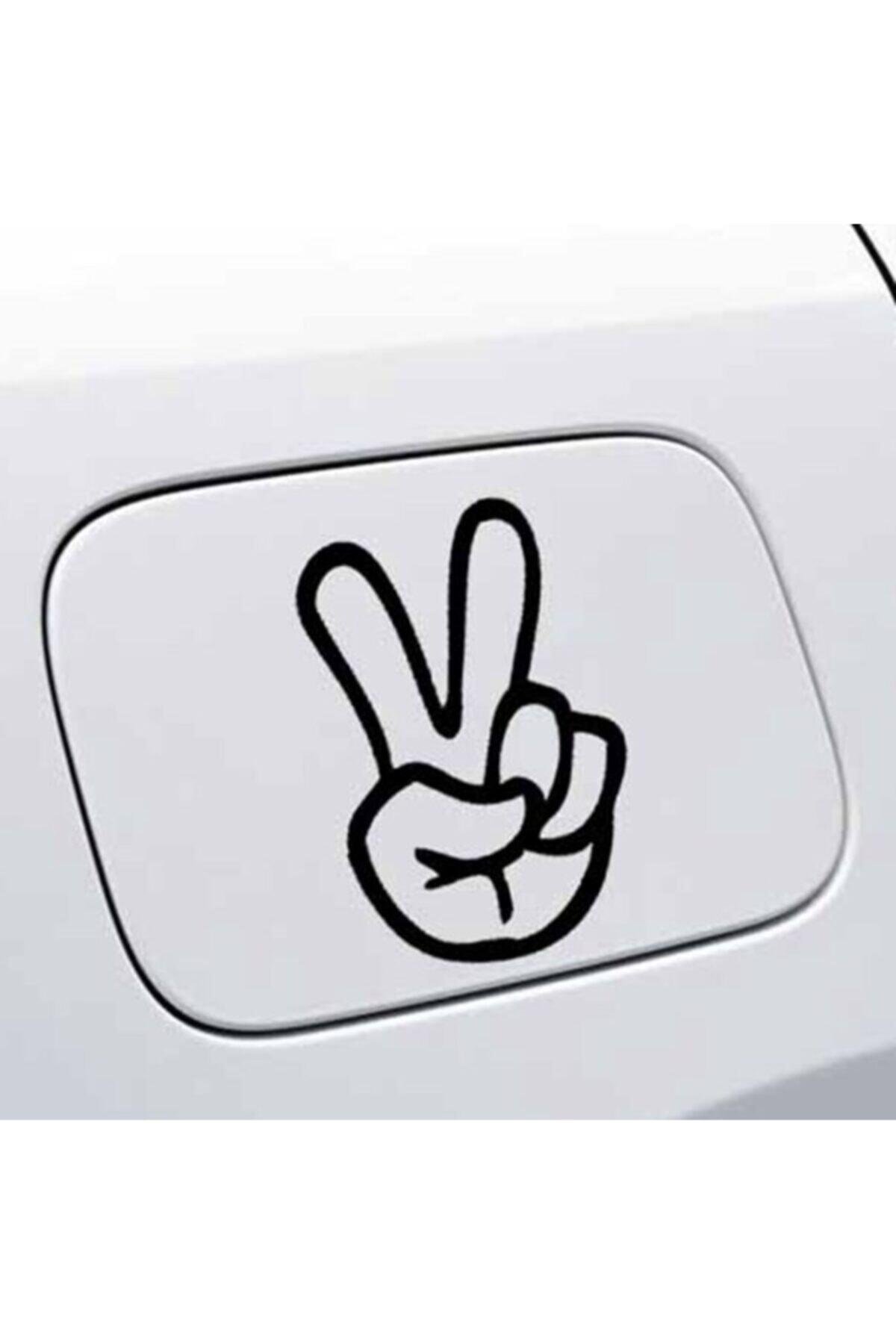 Basit Parmak Hareketi Tasarım Su Geçirmez Oto özel yeni sticker 10*15 Cm