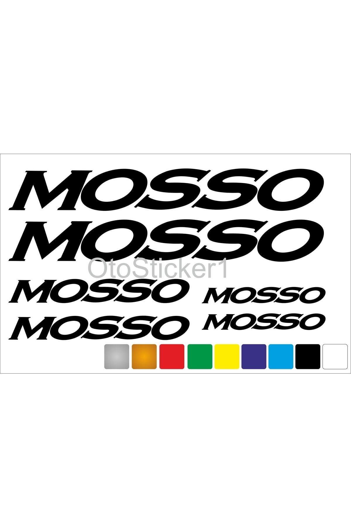 Bisiklet Kadro özel yeni sticker Seti Mosso şık tasarım karbon sticker seti Siyah
