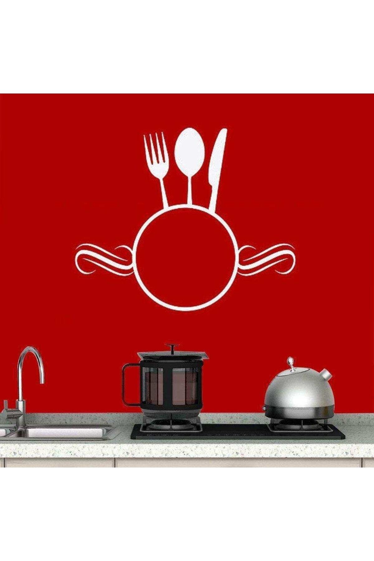 Çatal Kaşık Çemberi Dekoratif Duvar özel yeni sticker, Çıkartma, Etiket
