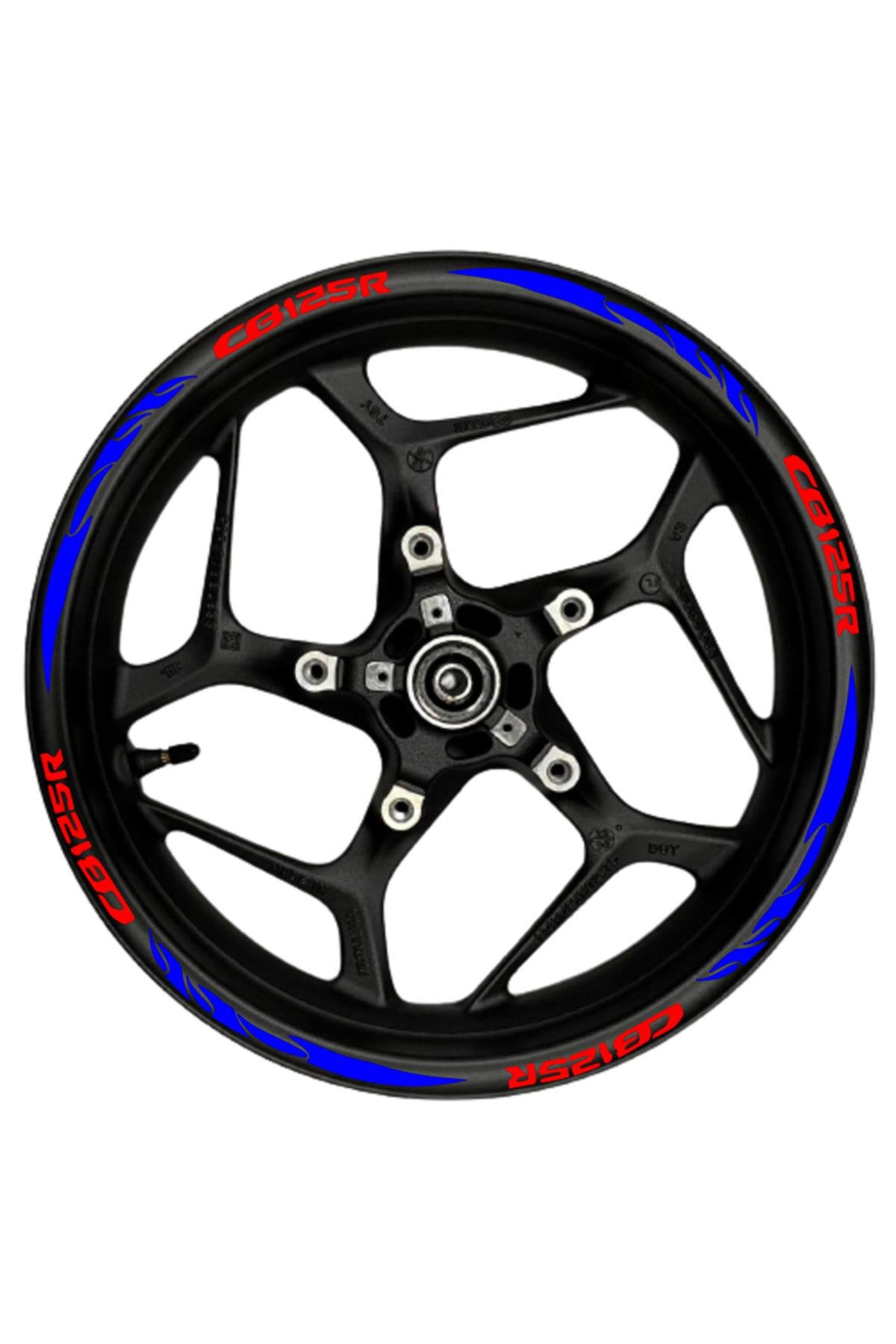 CB125R kırmızı yazılı kırmızı pençe şeritli