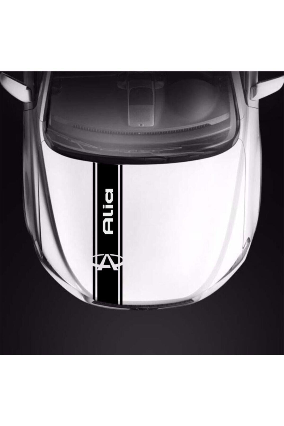 Chery Alia İçin şık tasarım karbon sticker seti Aksesuar Oto Kaput Şerit özel yeni sticker