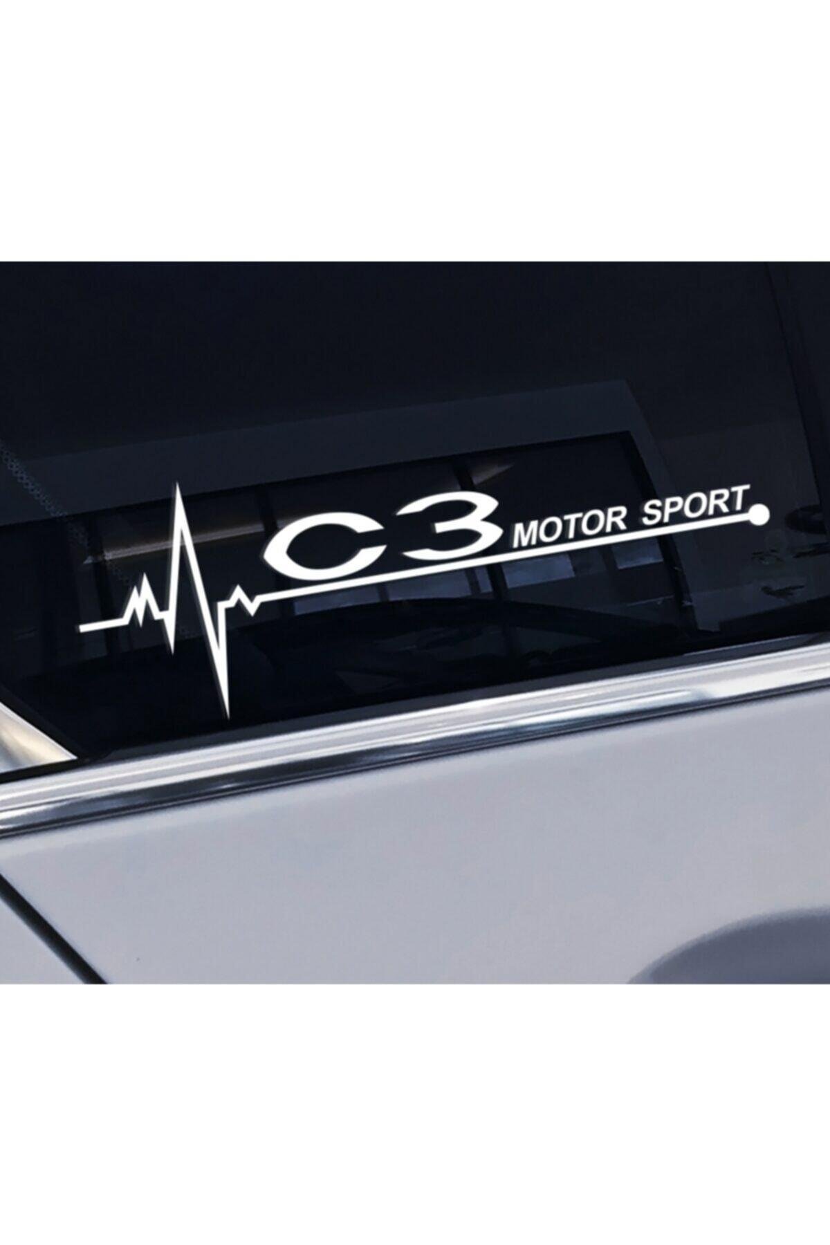 Citroen C3 İçin şık tasarım karbon sticker seti Aksesuar Yan Kapı Cam özel yeni sticker 20*7 Cm