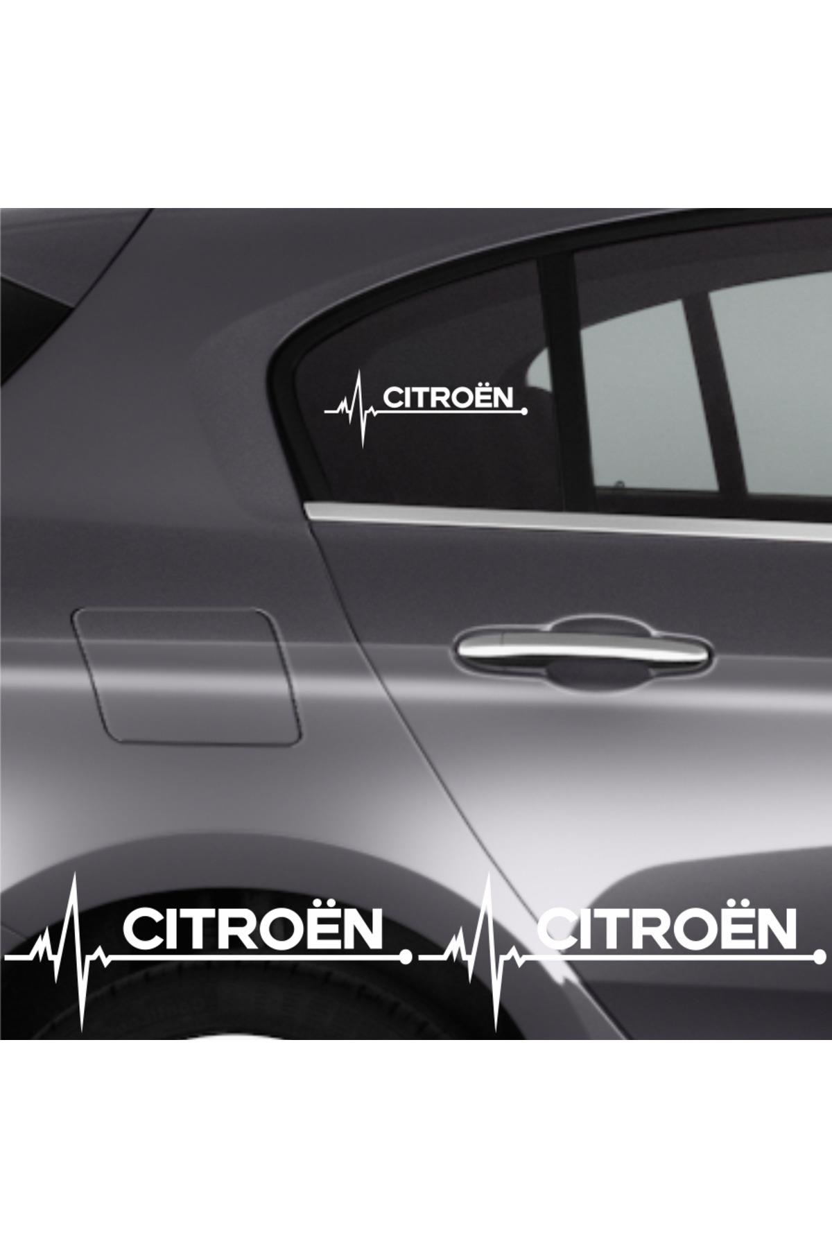 Citroen C4 İçin şık tasarım karbon sticker seti Aksesuar Oto Ritim özel yeni sticker 2 Adet 20*9 Cm