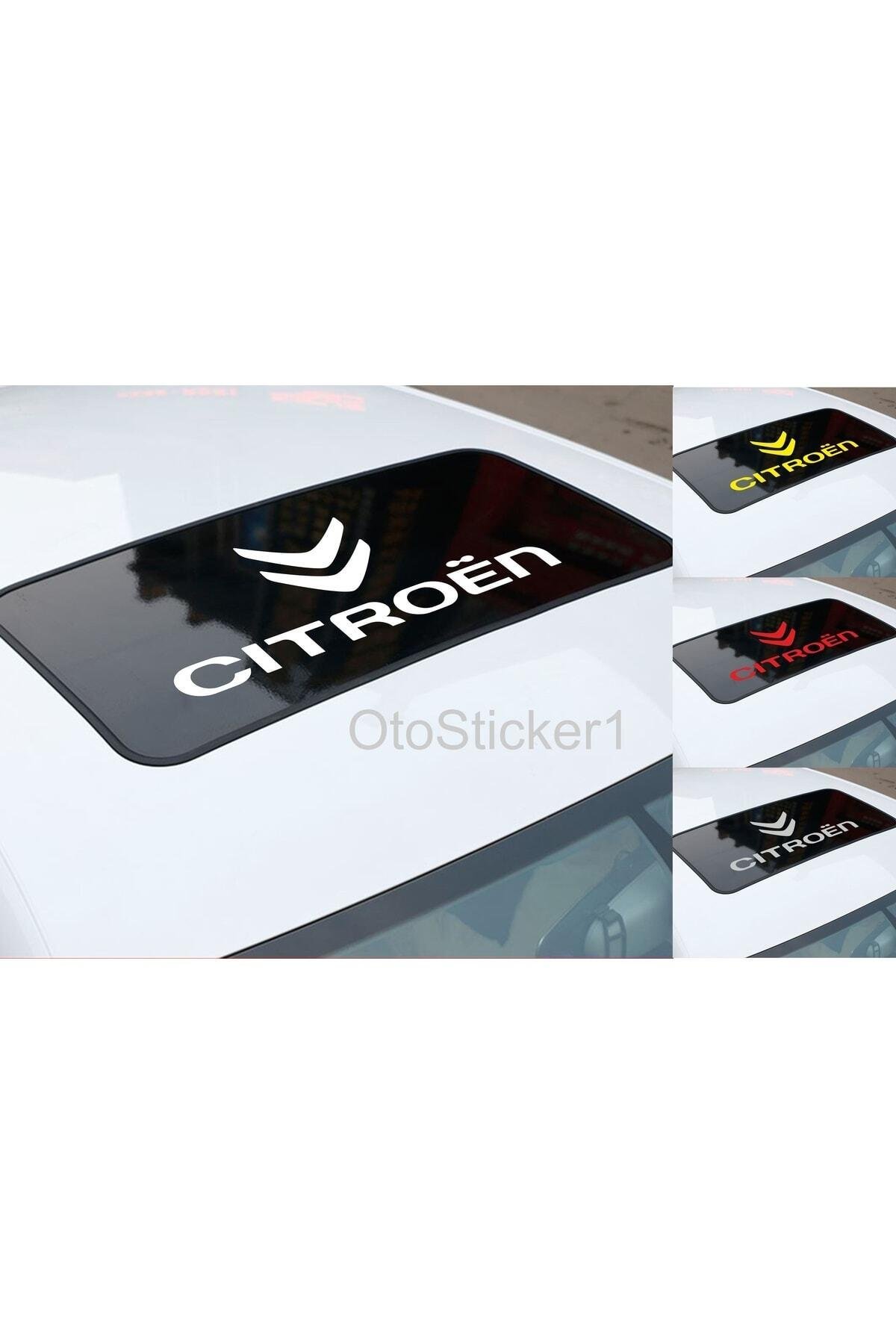 Citroen İçin şık tasarım karbon sticker seti Aksesuar Sunroof özel yeni stickeri