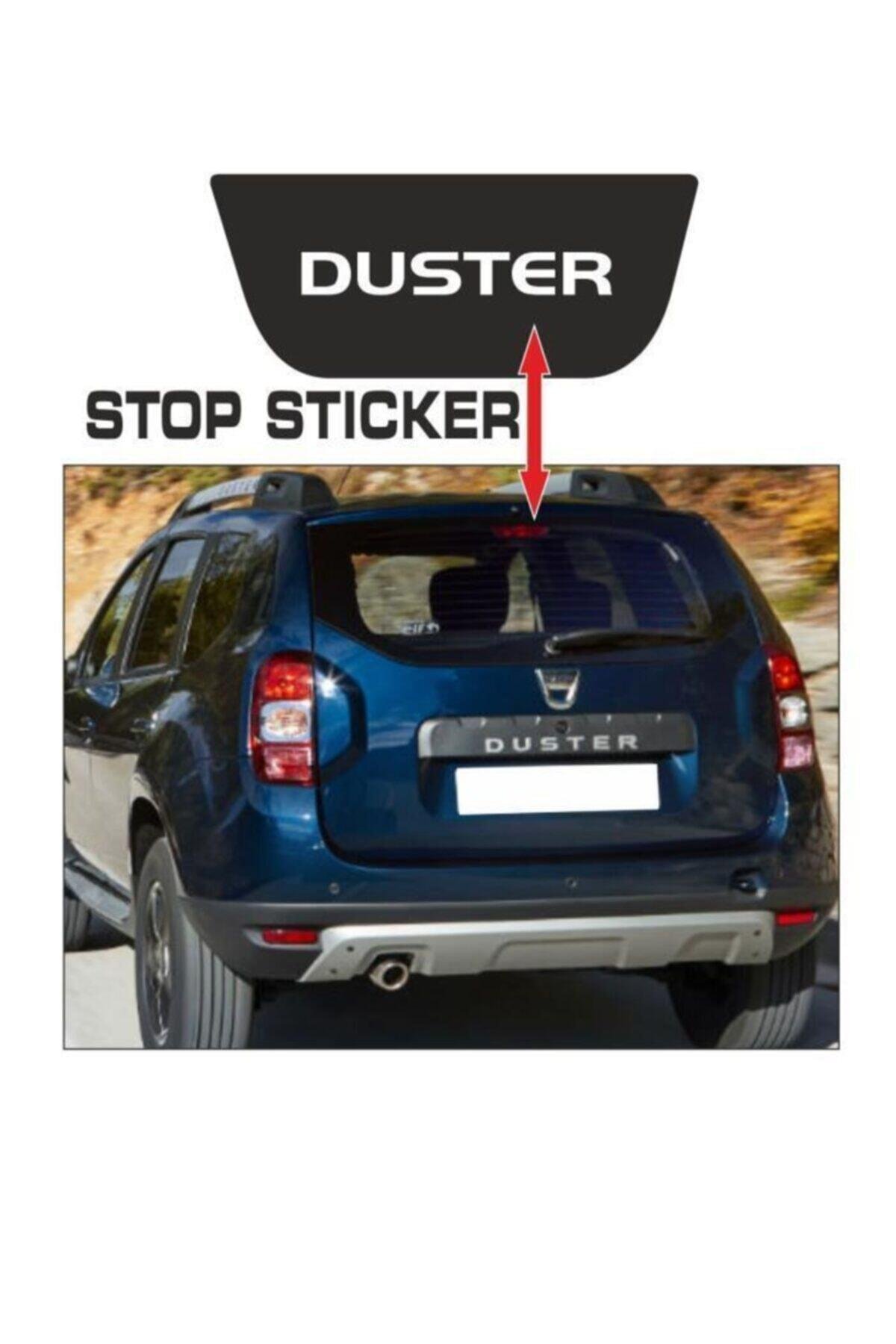 Dacia Duster İçin şık tasarım karbon sticker seti Aksesuar Stop özel yeni sticker