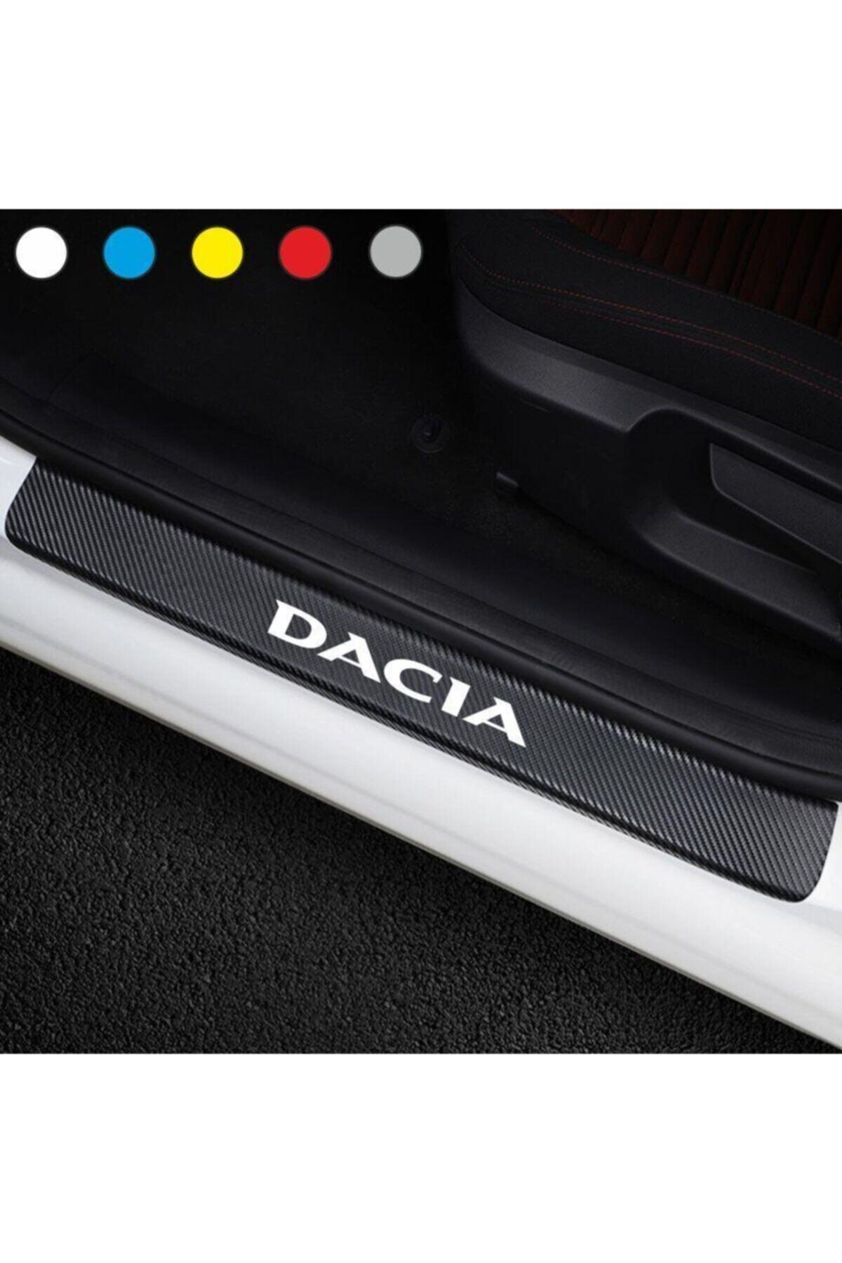 Dacia İçin şık tasarım karbon sticker seti Aksesuar Oto Kapı Eşiği özel yeni sticker Karbon 4 Adet