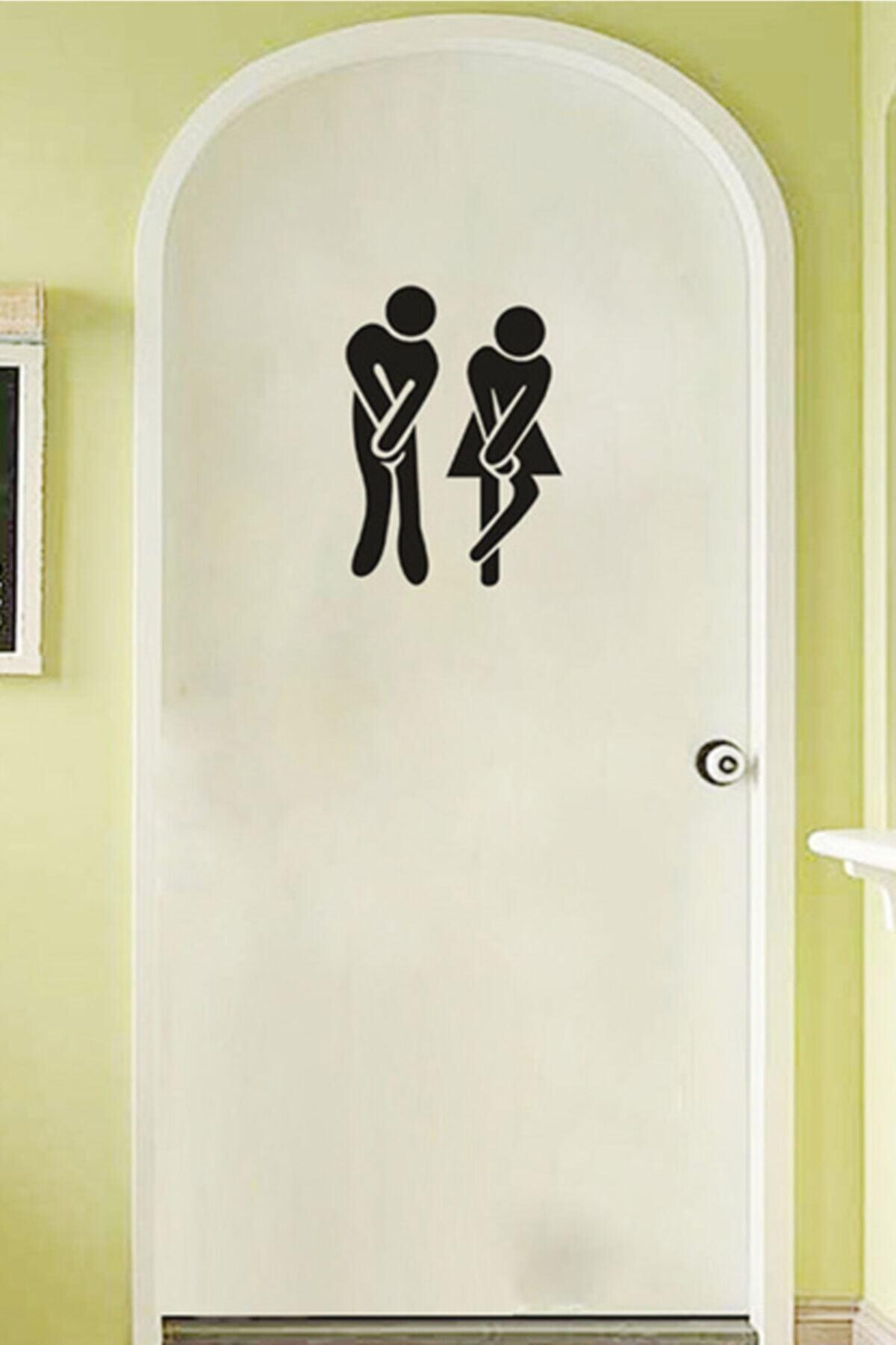 Dekoratif Tuvalet Banyo özel yeni sticker Duvar Etiket Kapı özel yeni sticker 18cmx12cm