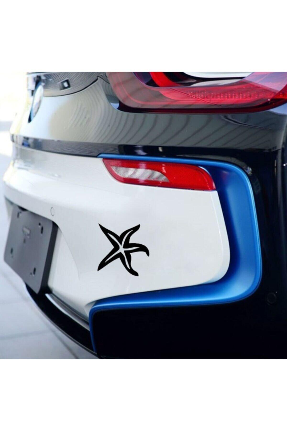 Denizyıldızı Tasarım Oto özel yeni sticker Siyah 16*16 Cm