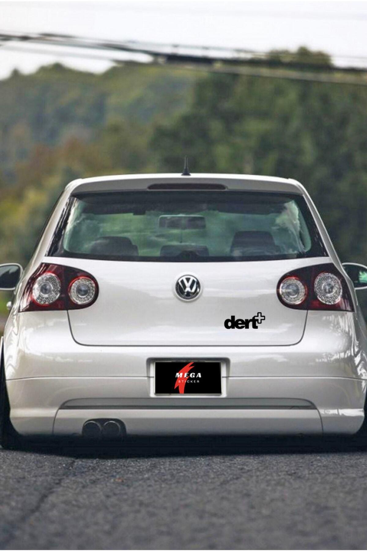 Dert+ Oto Cam özel yeni sticker 13*5 Cm